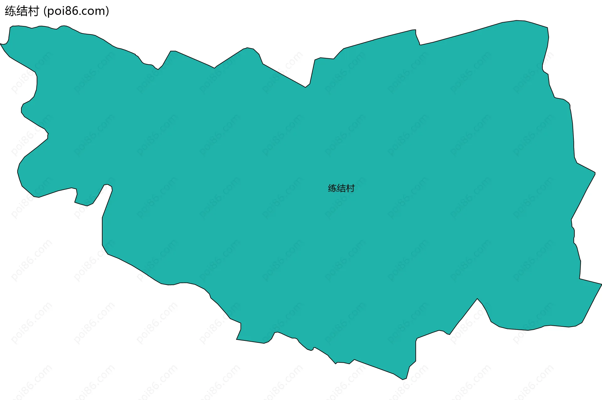 练结村边界地图