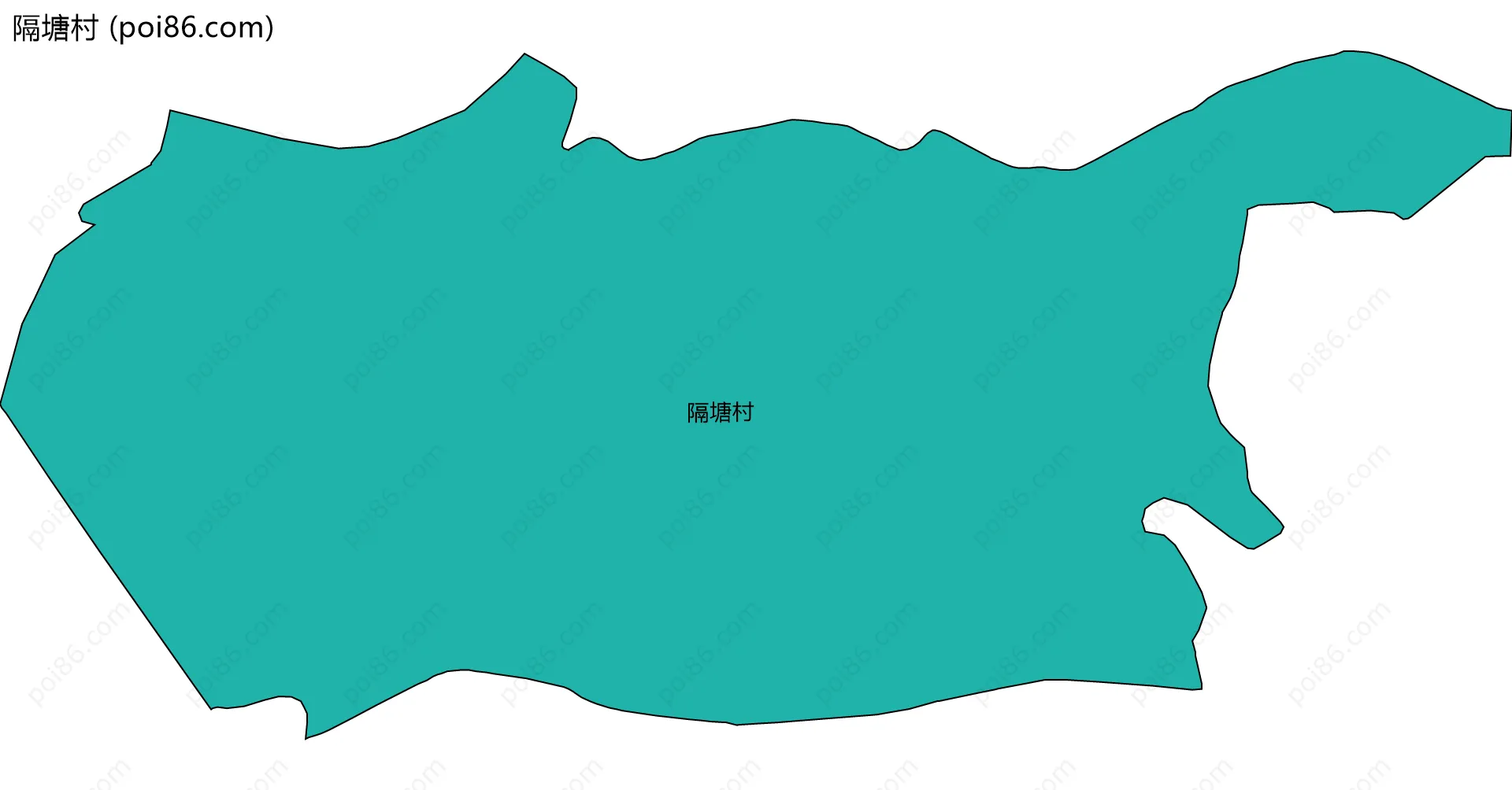 隔塘村边界地图