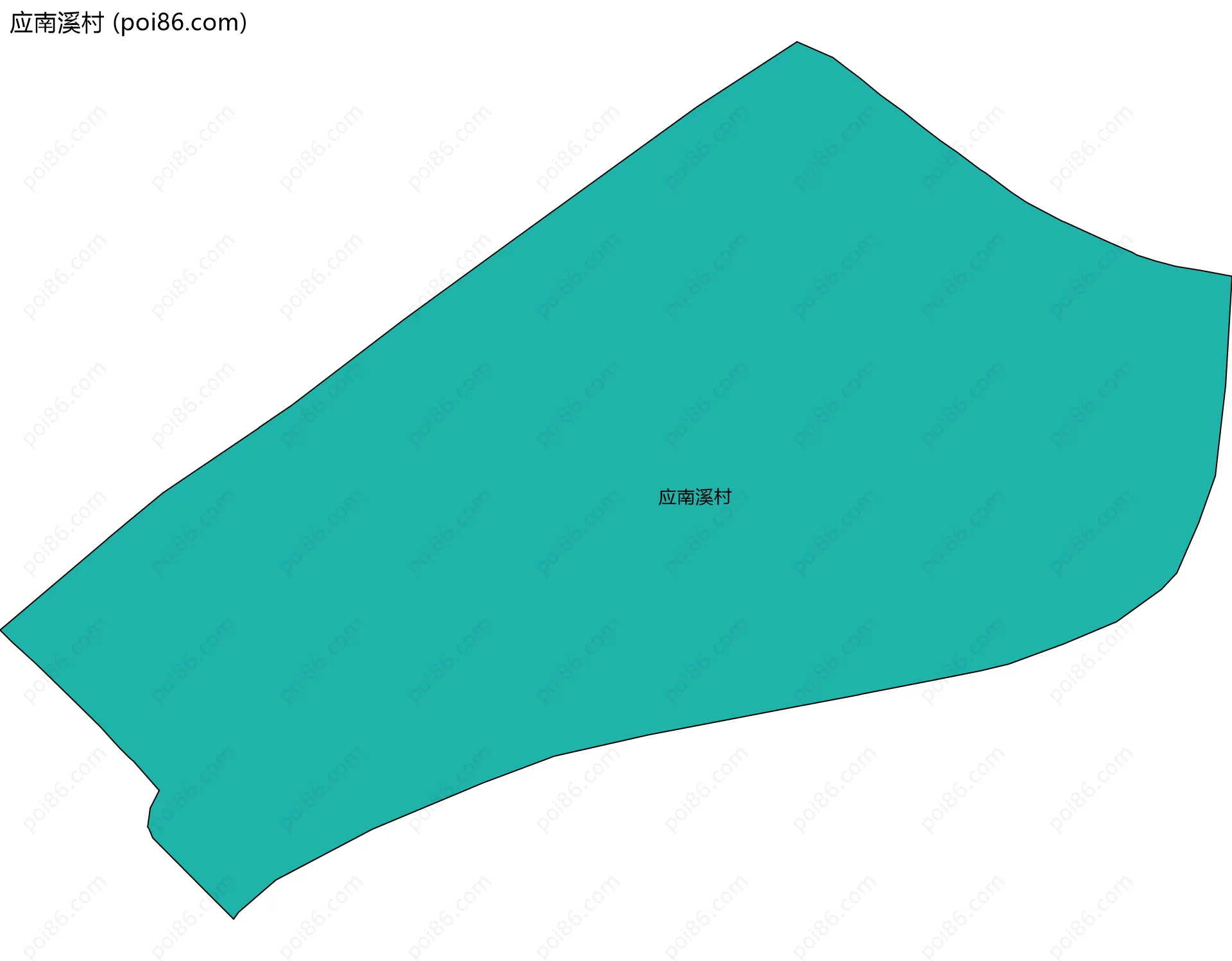 应南溪村边界地图