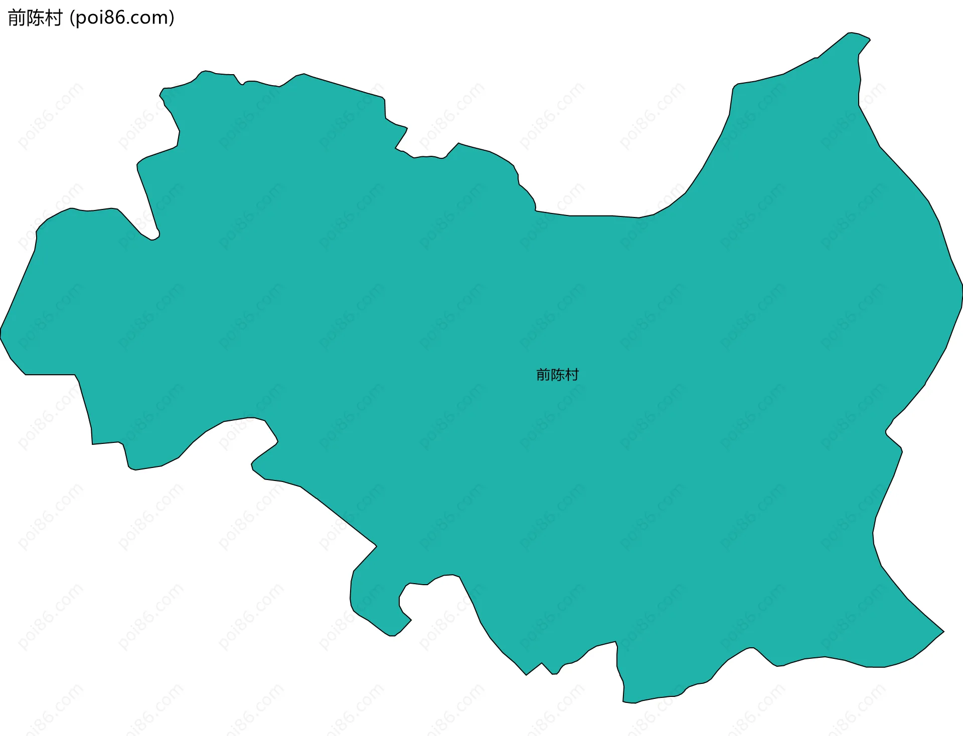 前陈村边界地图