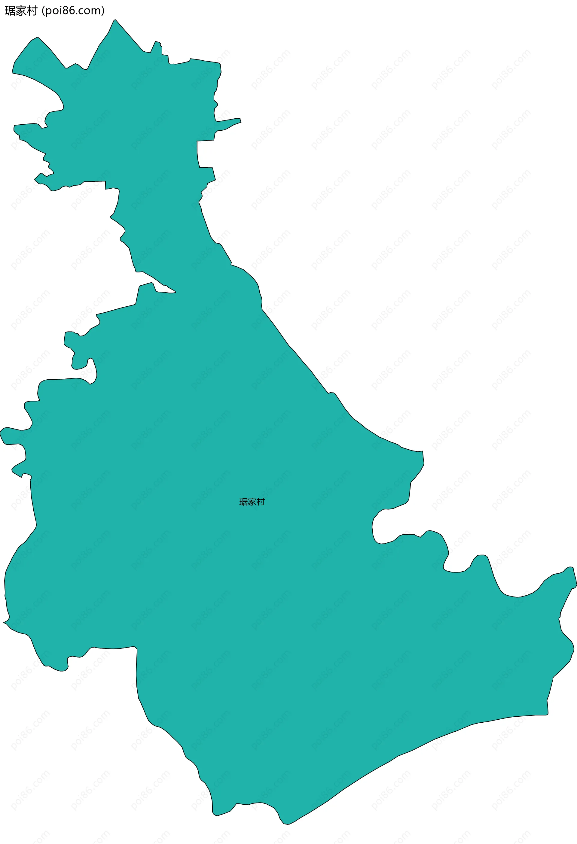 琚家村边界地图