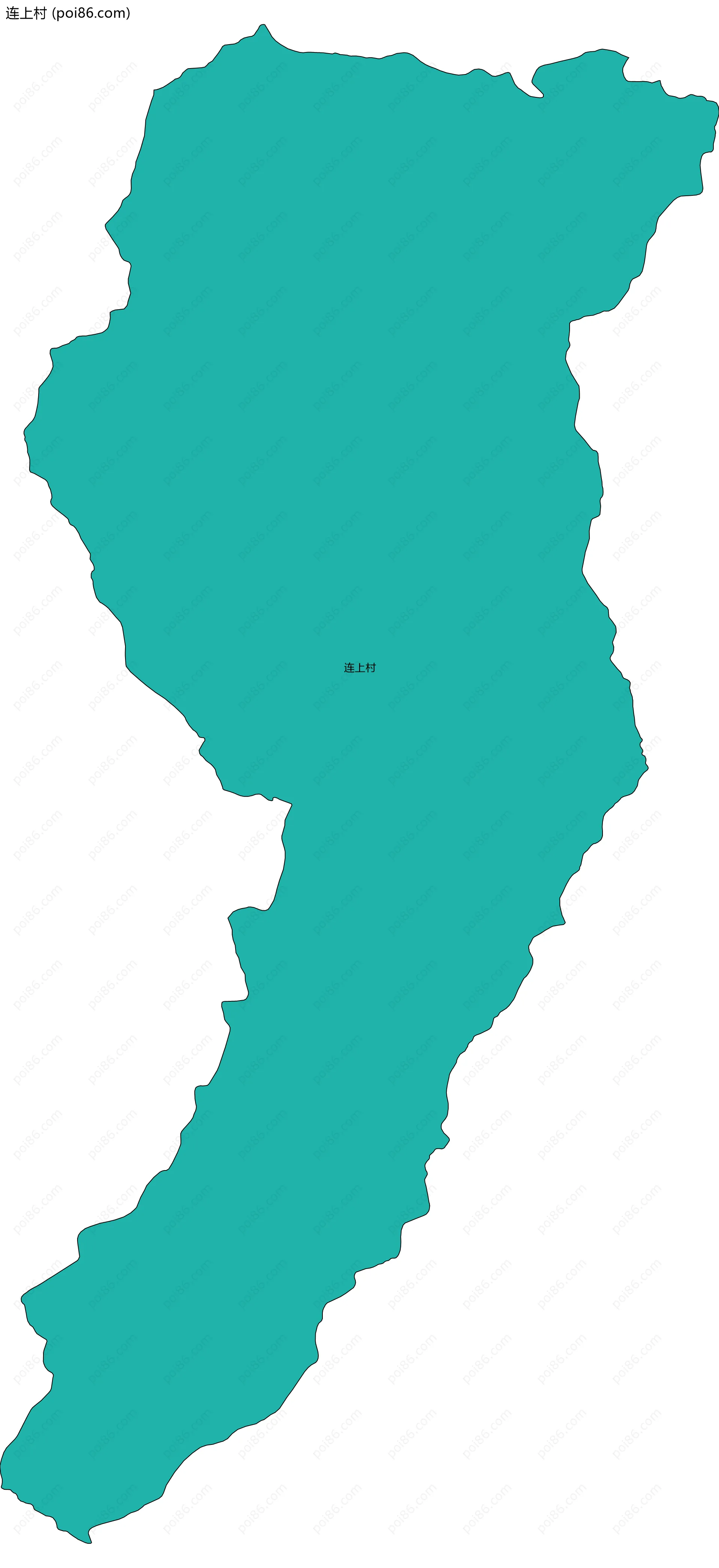连上村边界地图