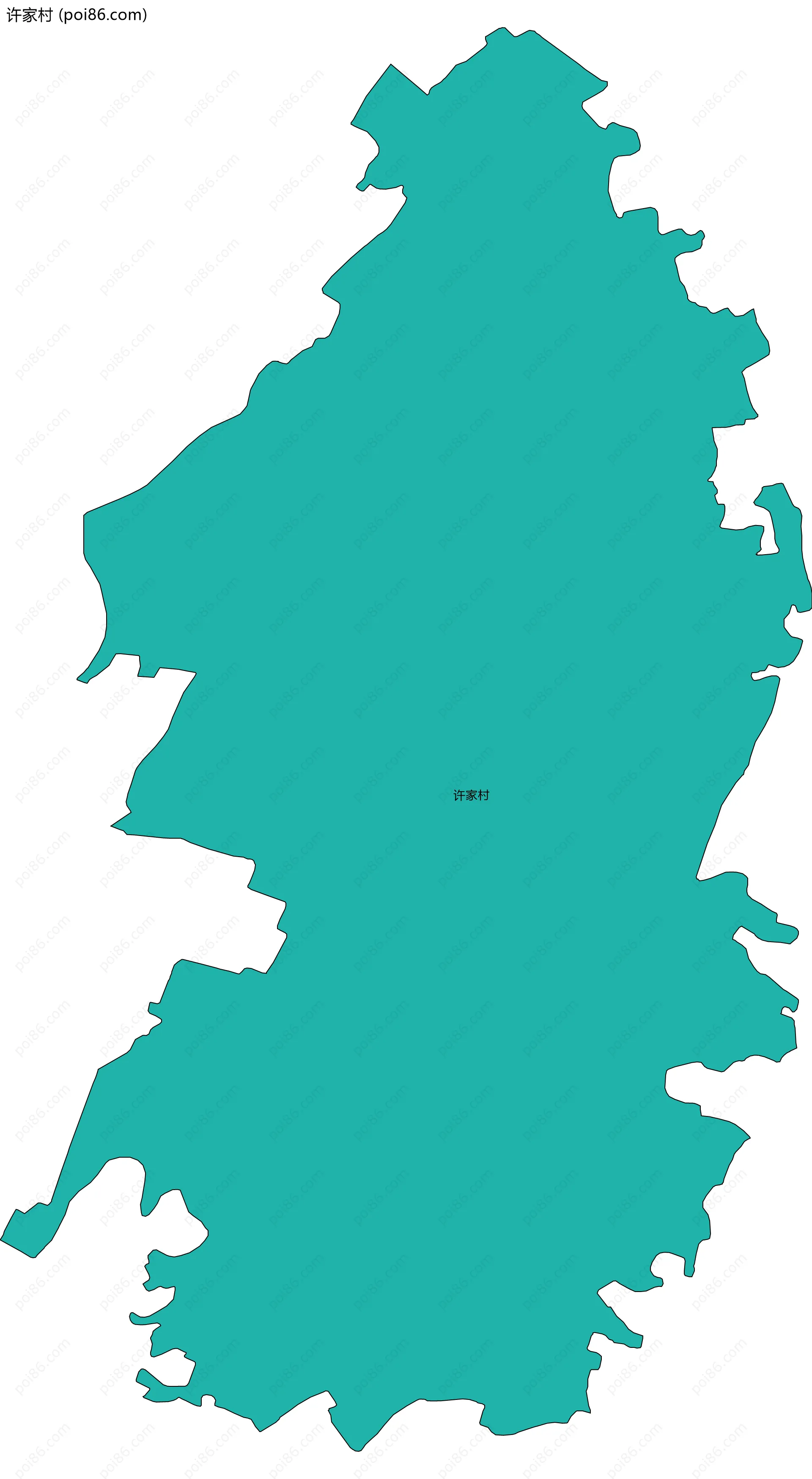 许家村边界地图