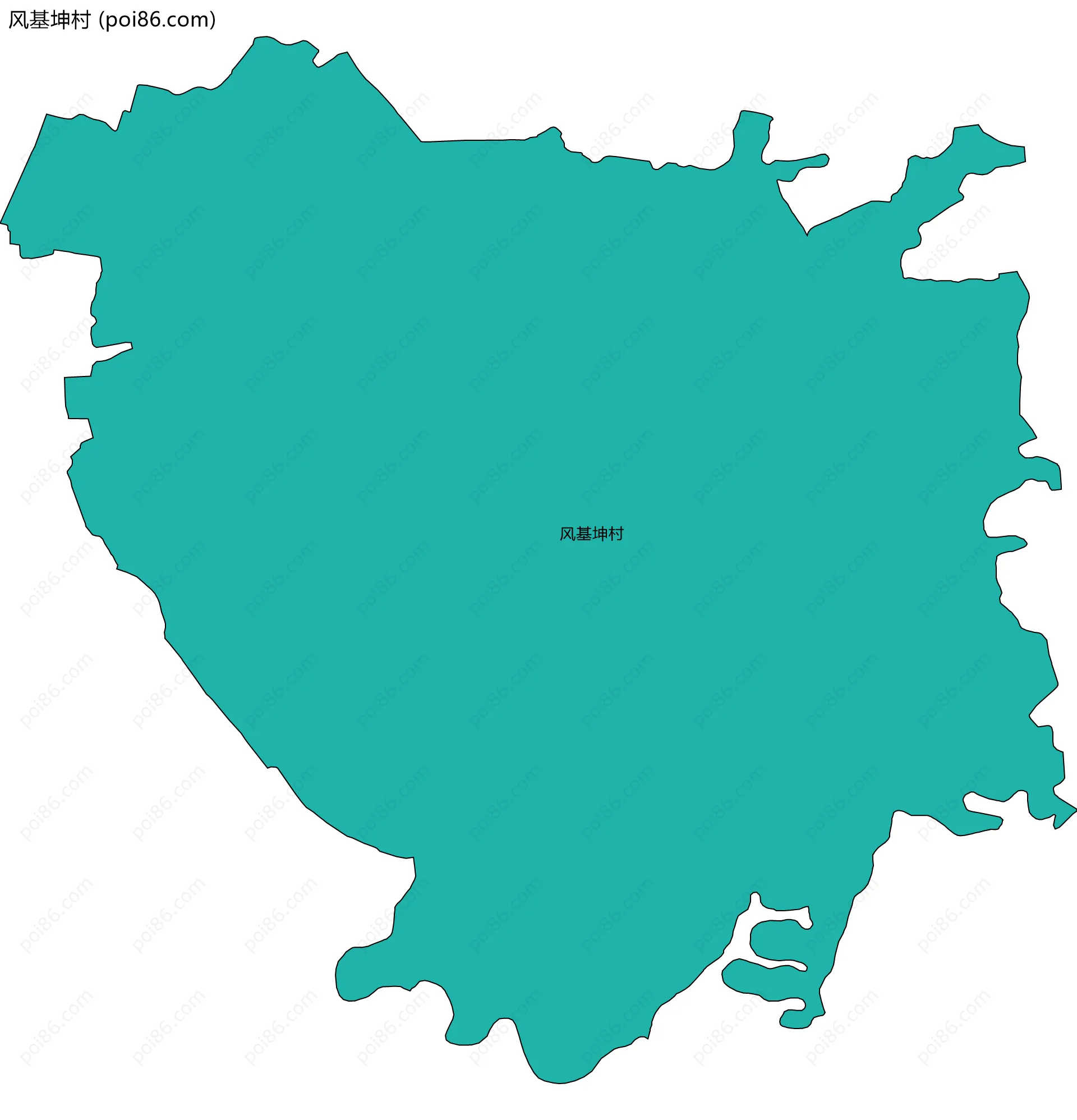 风基坤村边界地图