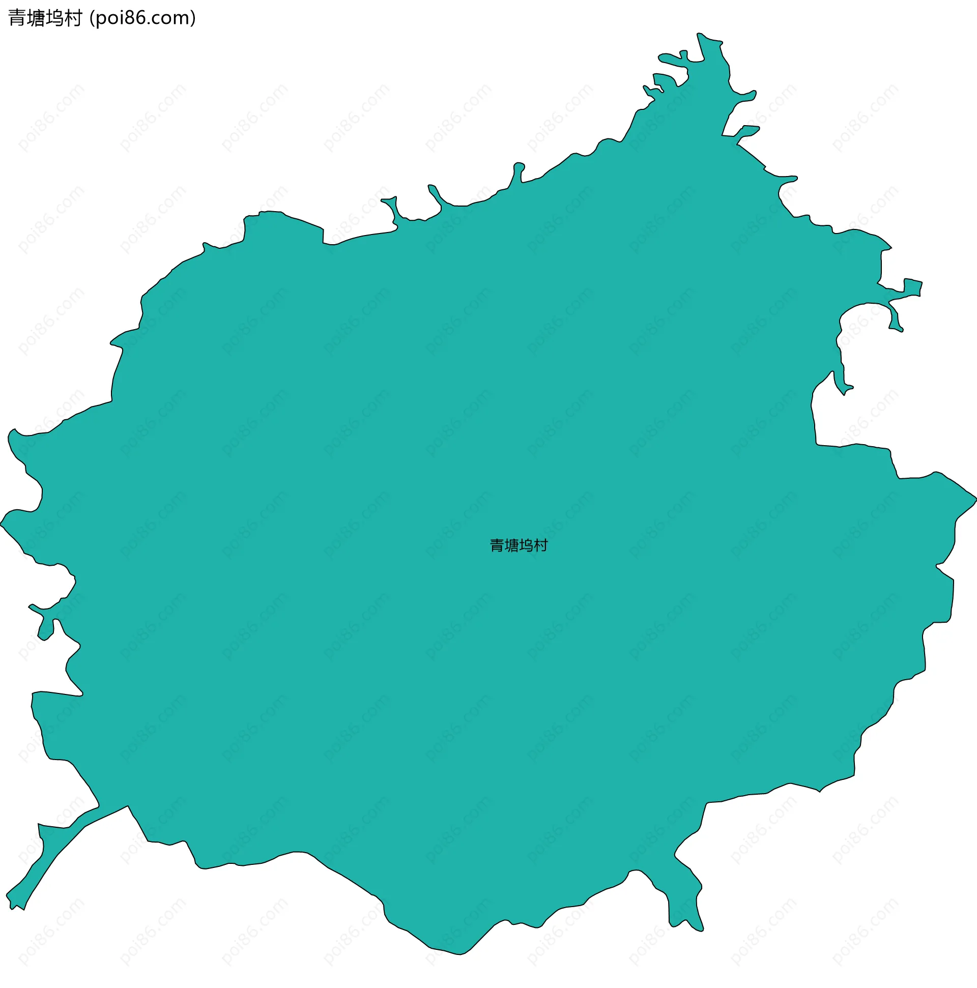 青塘坞村边界地图