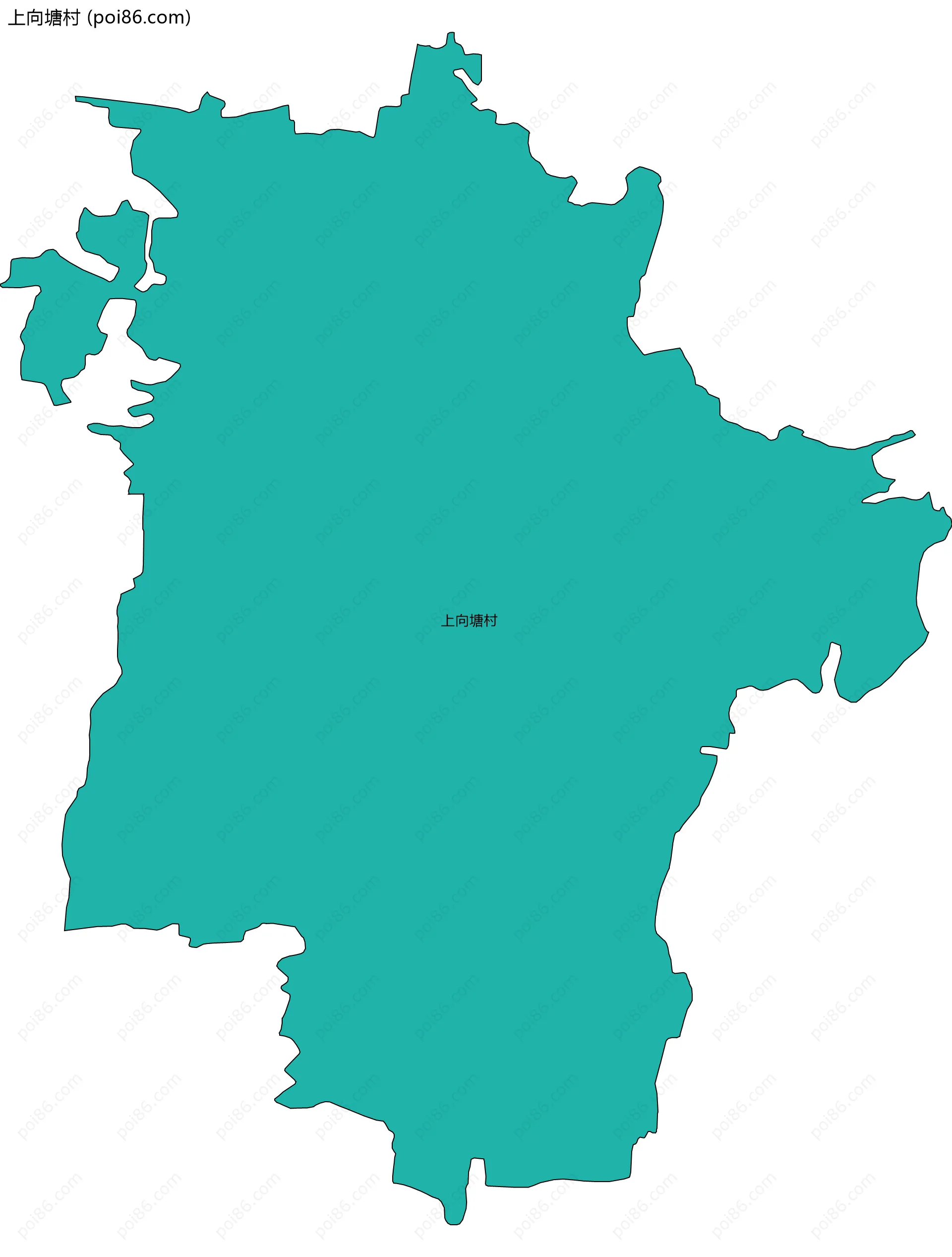 上向塘村边界地图