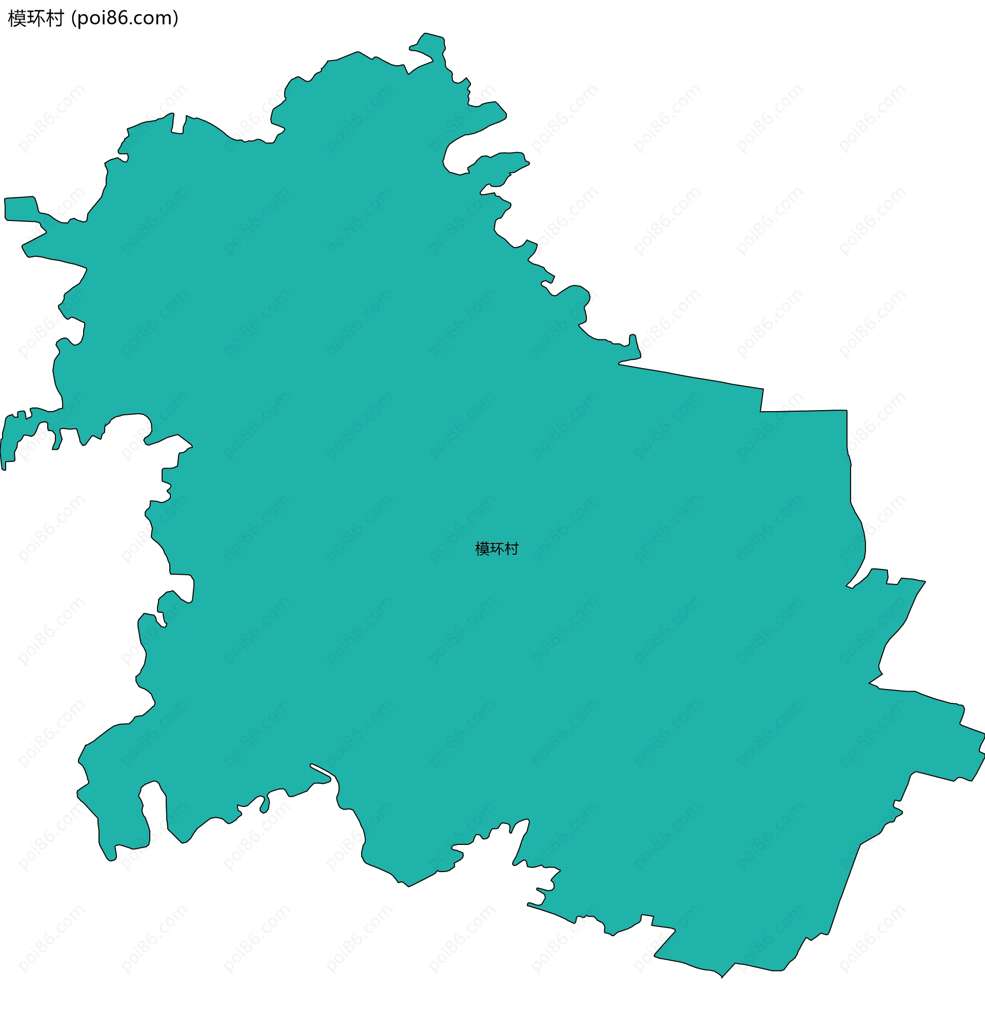 模环村边界地图