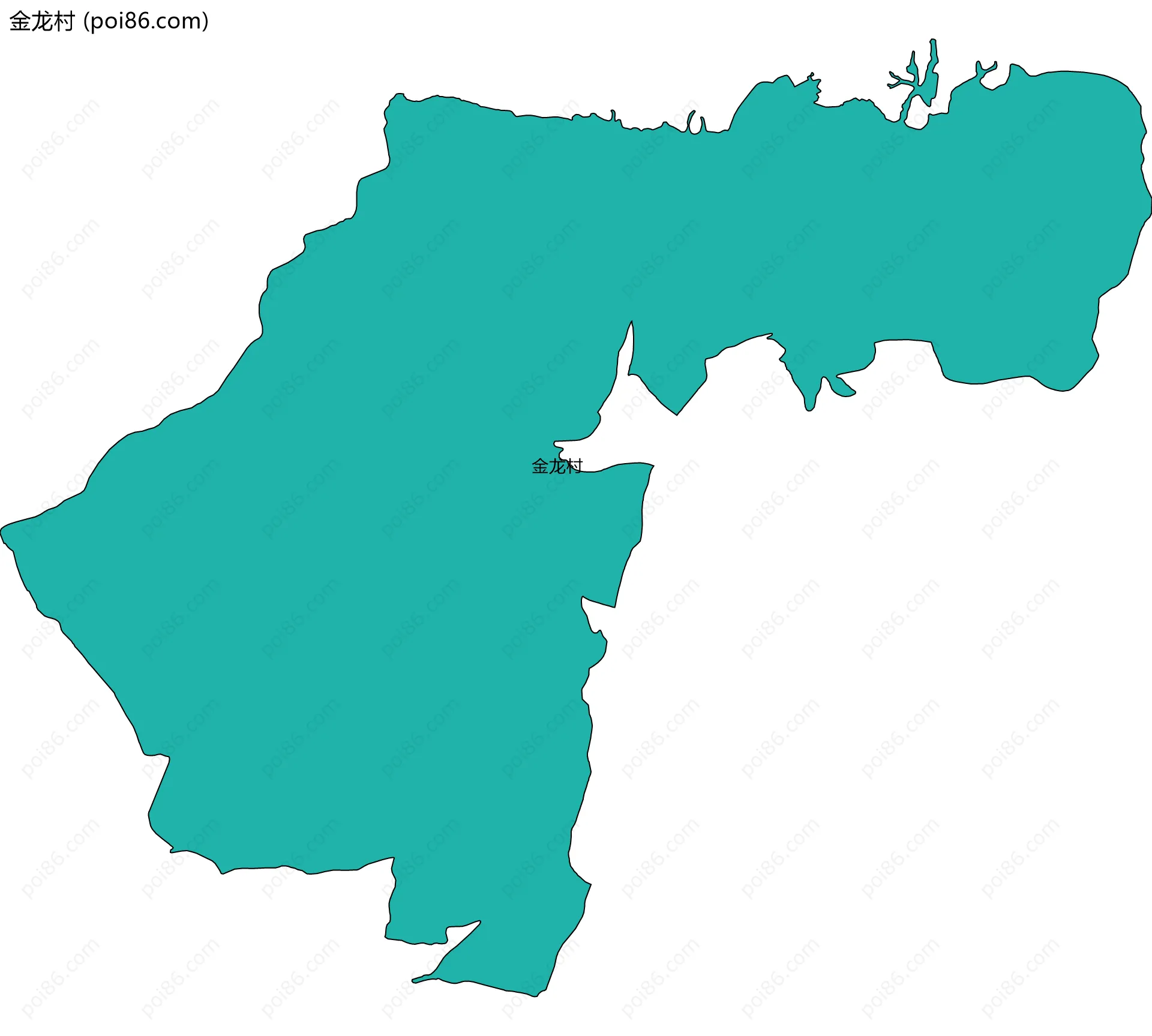 金龙村边界地图