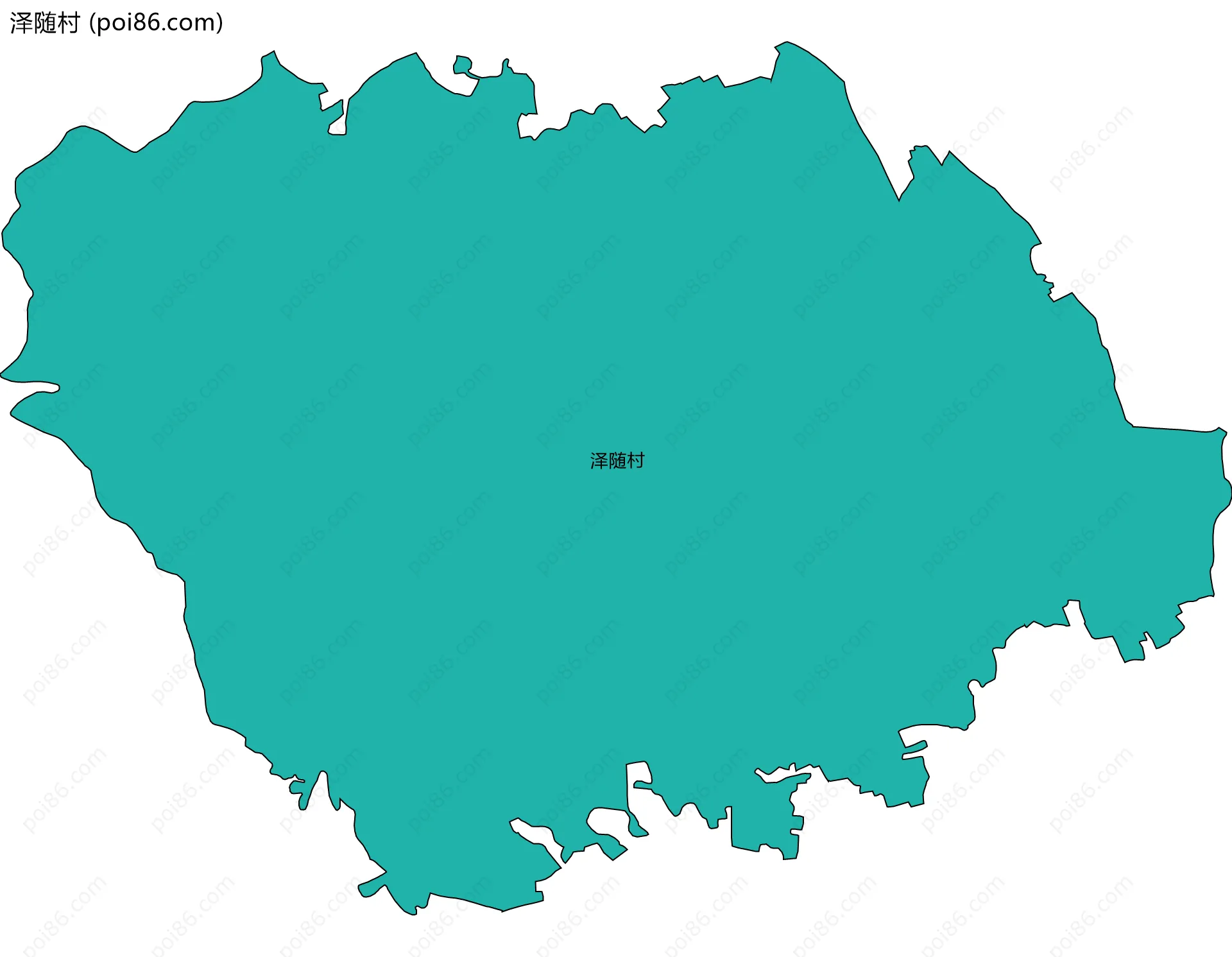 泽随村边界地图