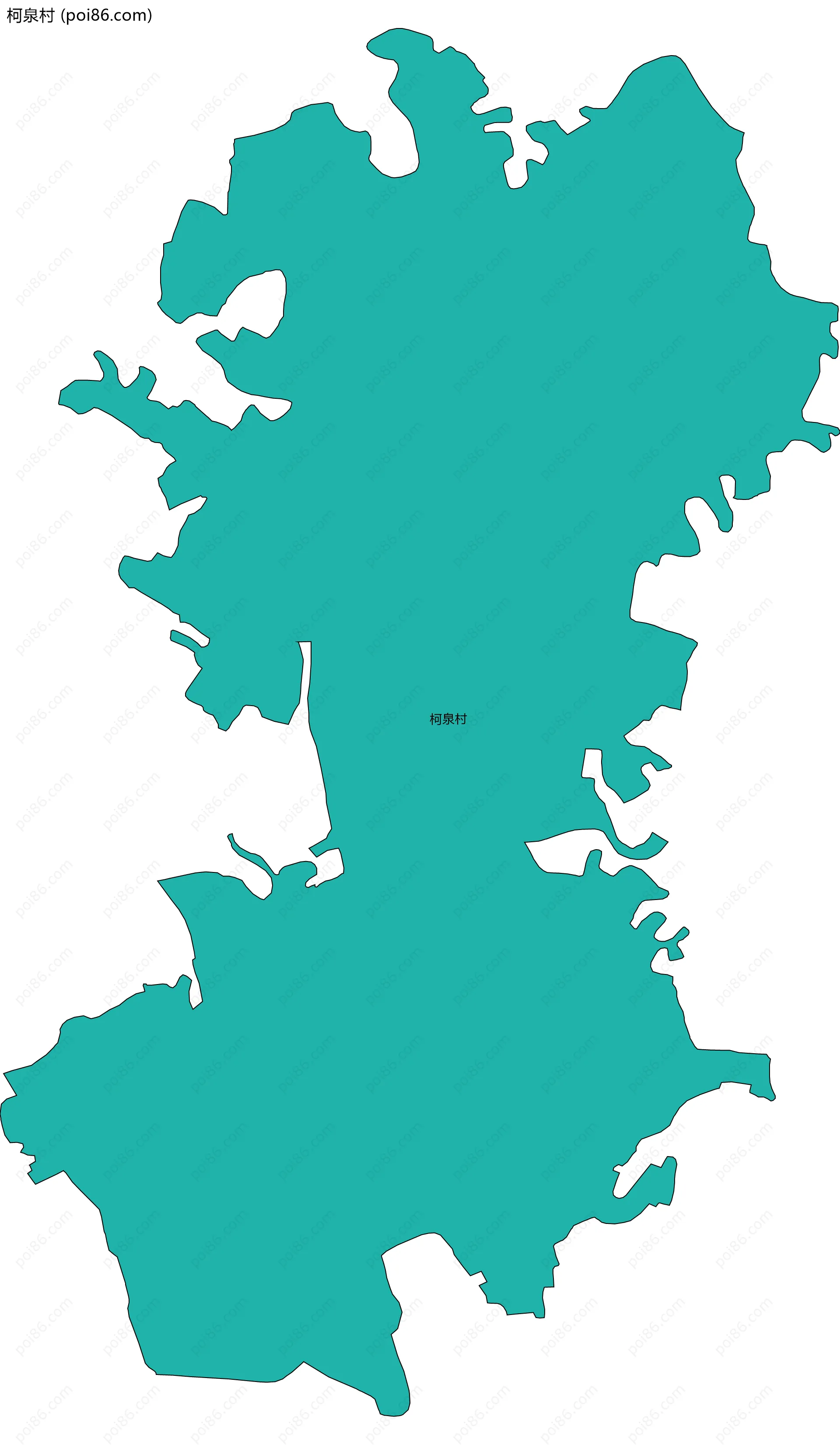 柯泉村边界地图