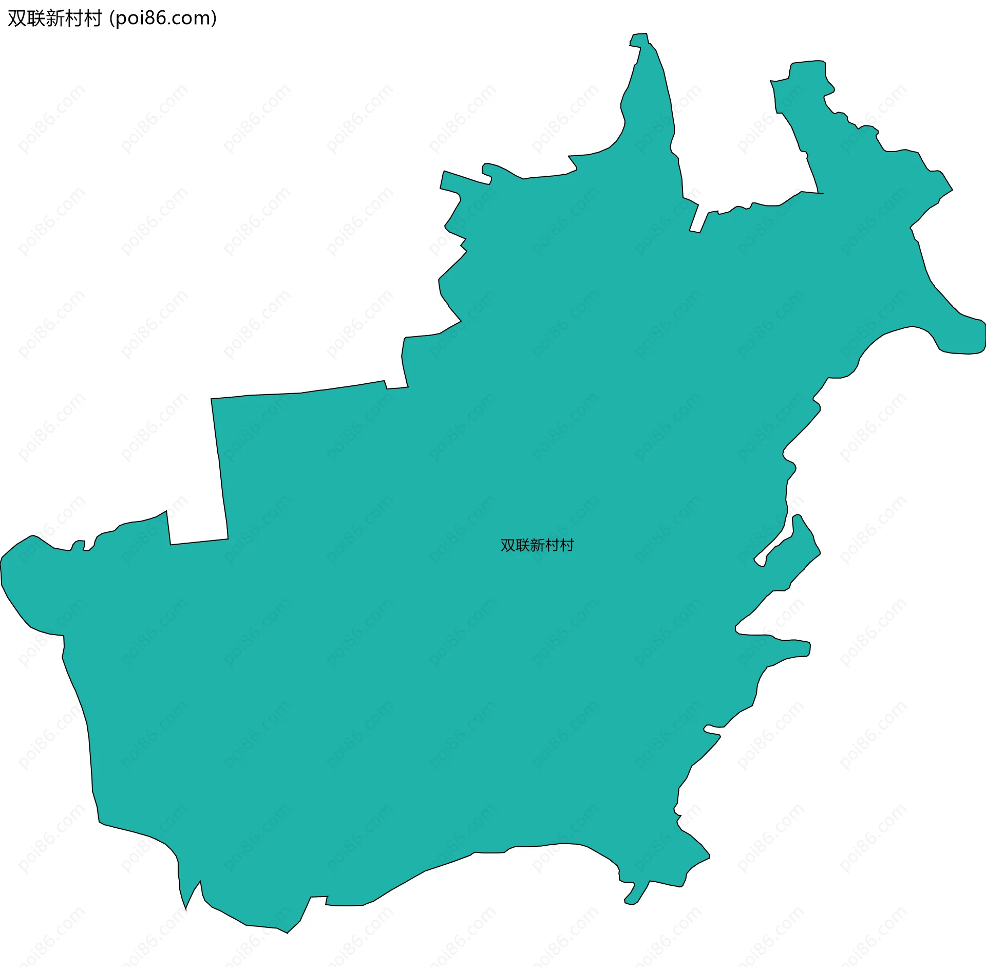 双联新村村边界地图