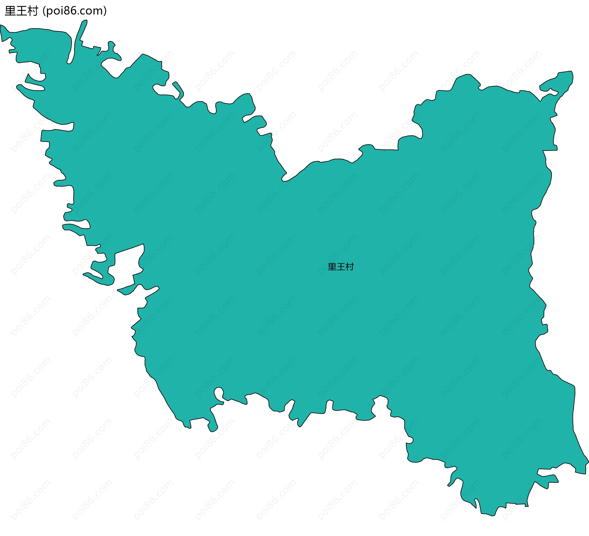 里王村边界地图