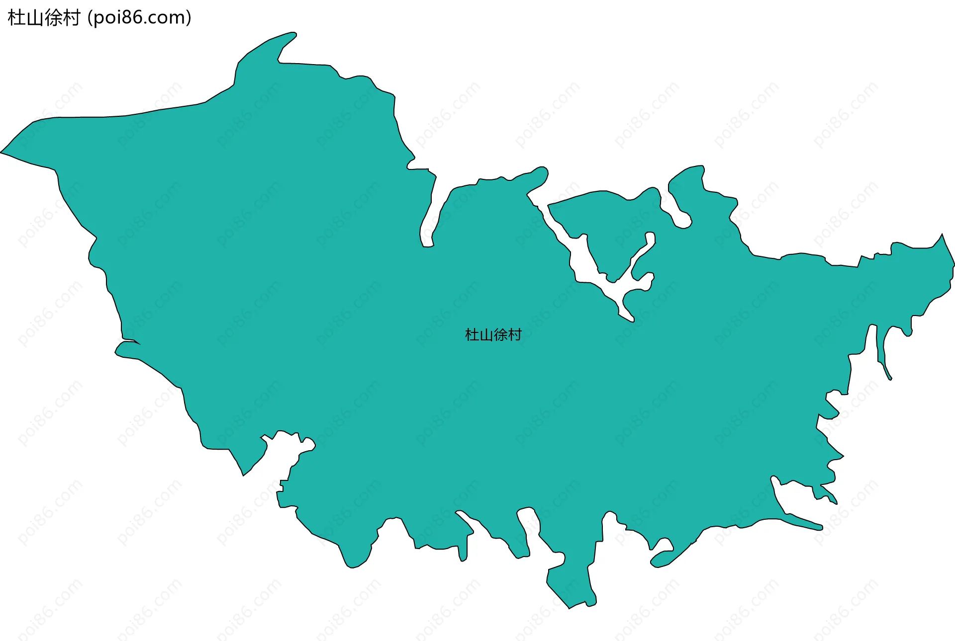 杜山徐村边界地图