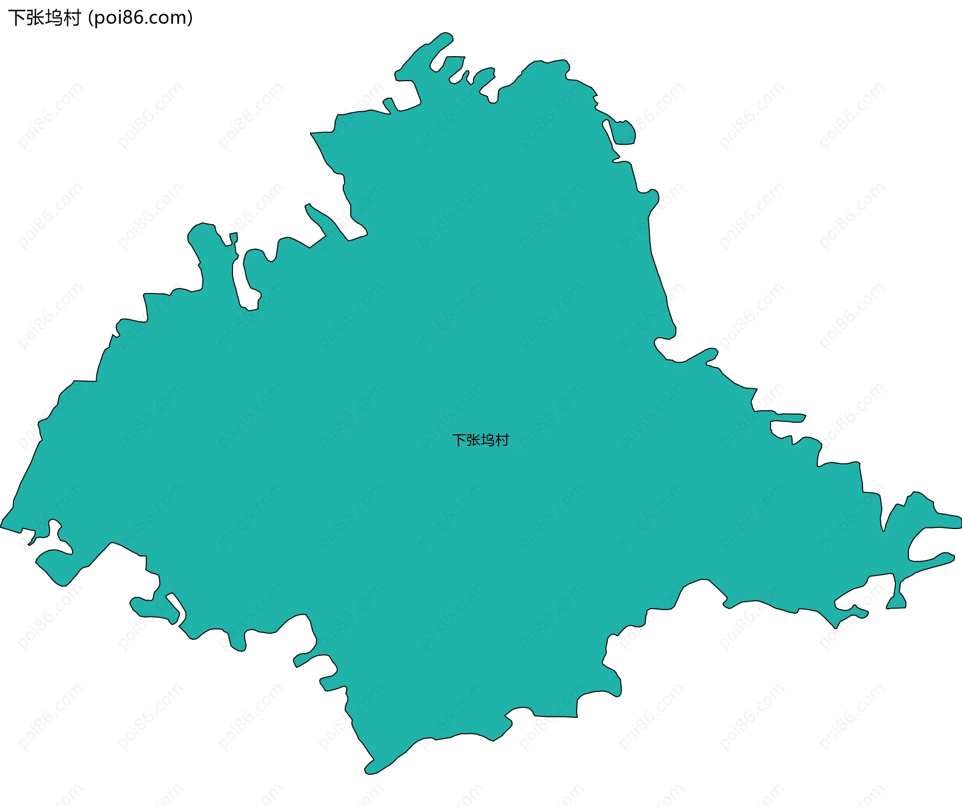 下张坞村边界地图