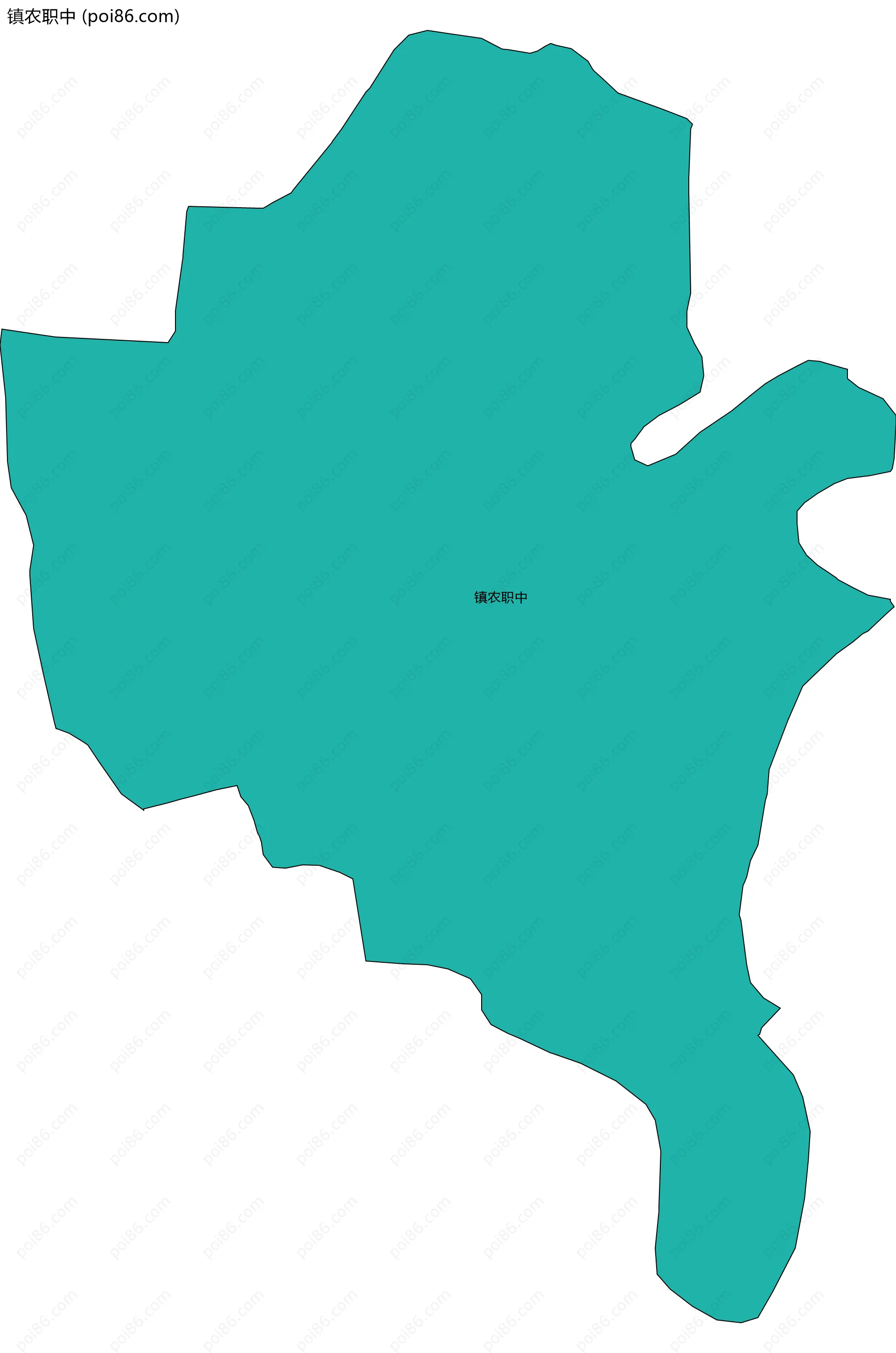 镇农职中边界地图