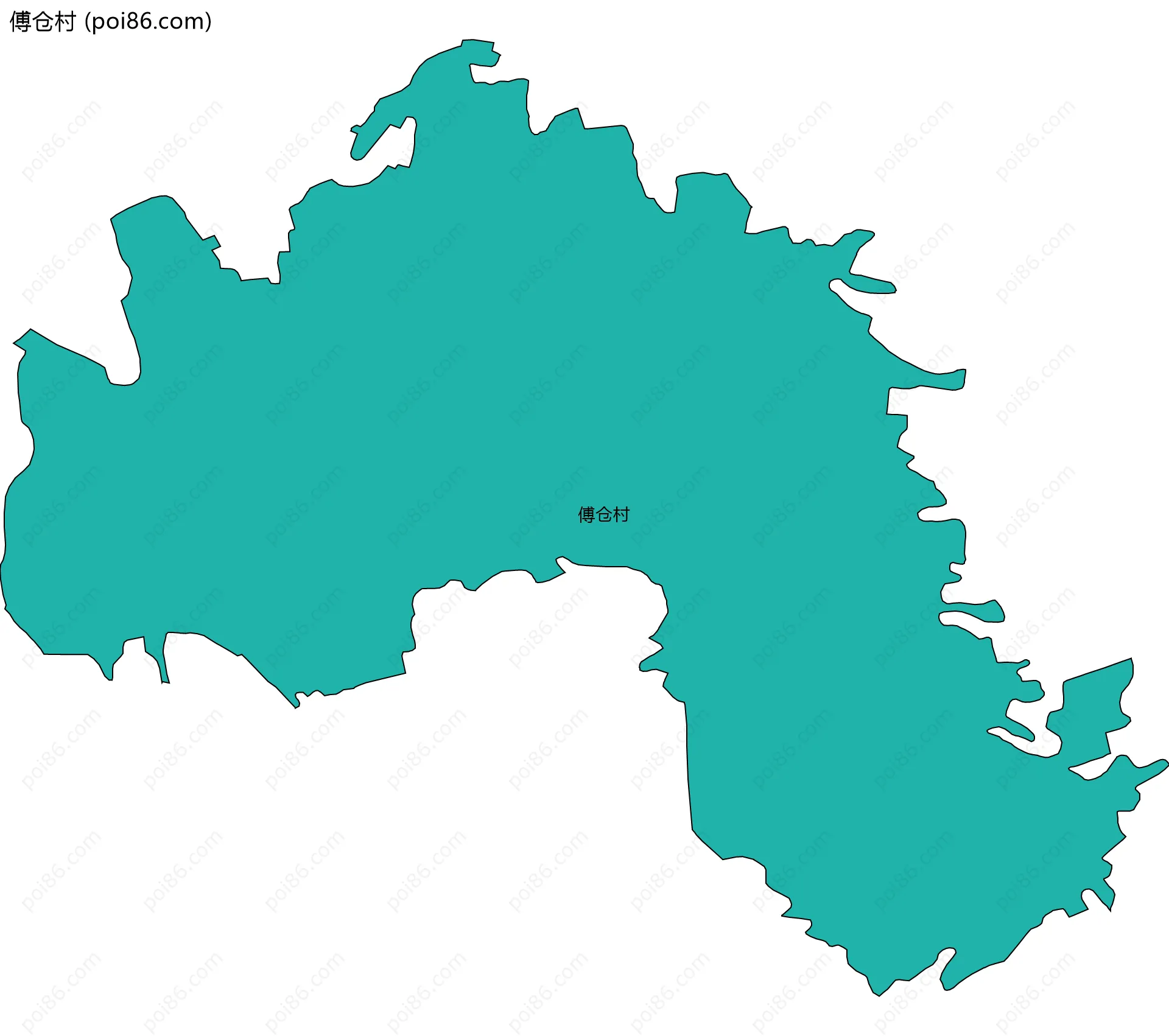 傅仓村边界地图