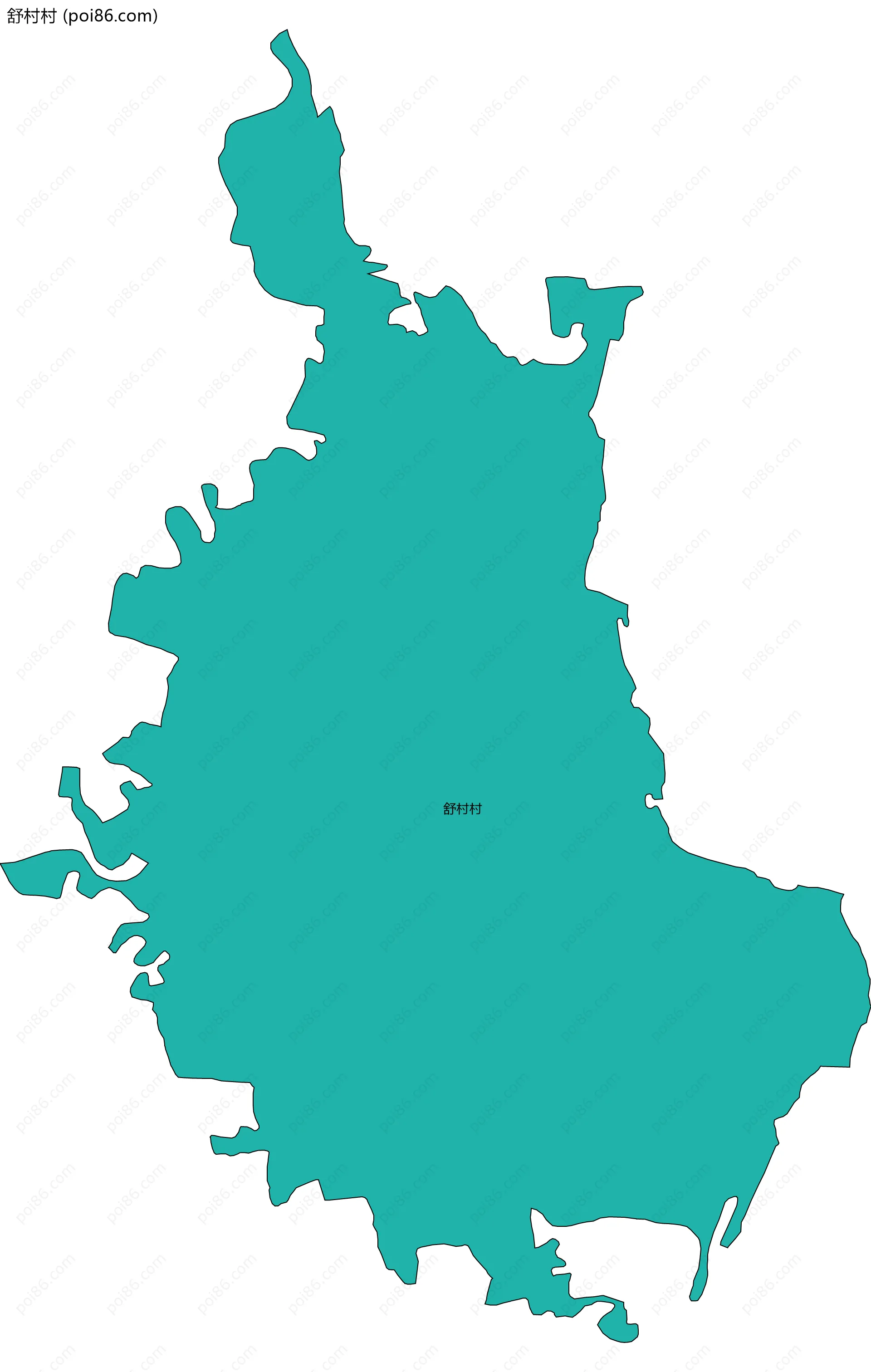 舒村村边界地图