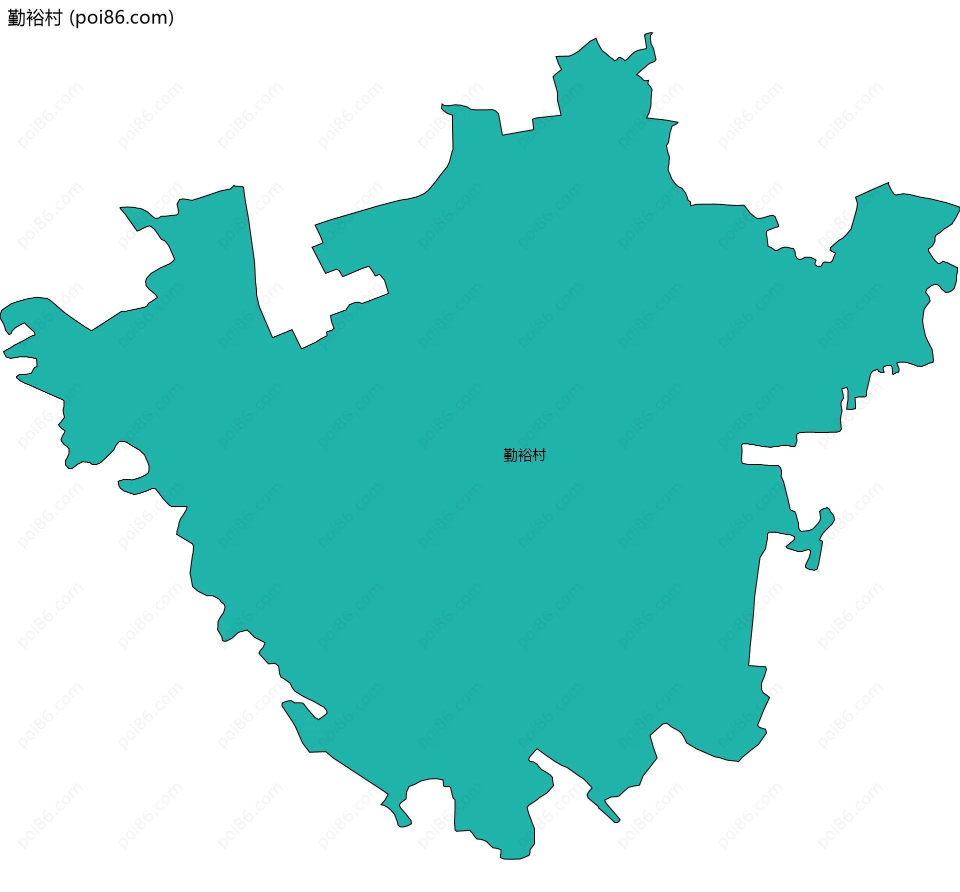 勤裕村边界地图