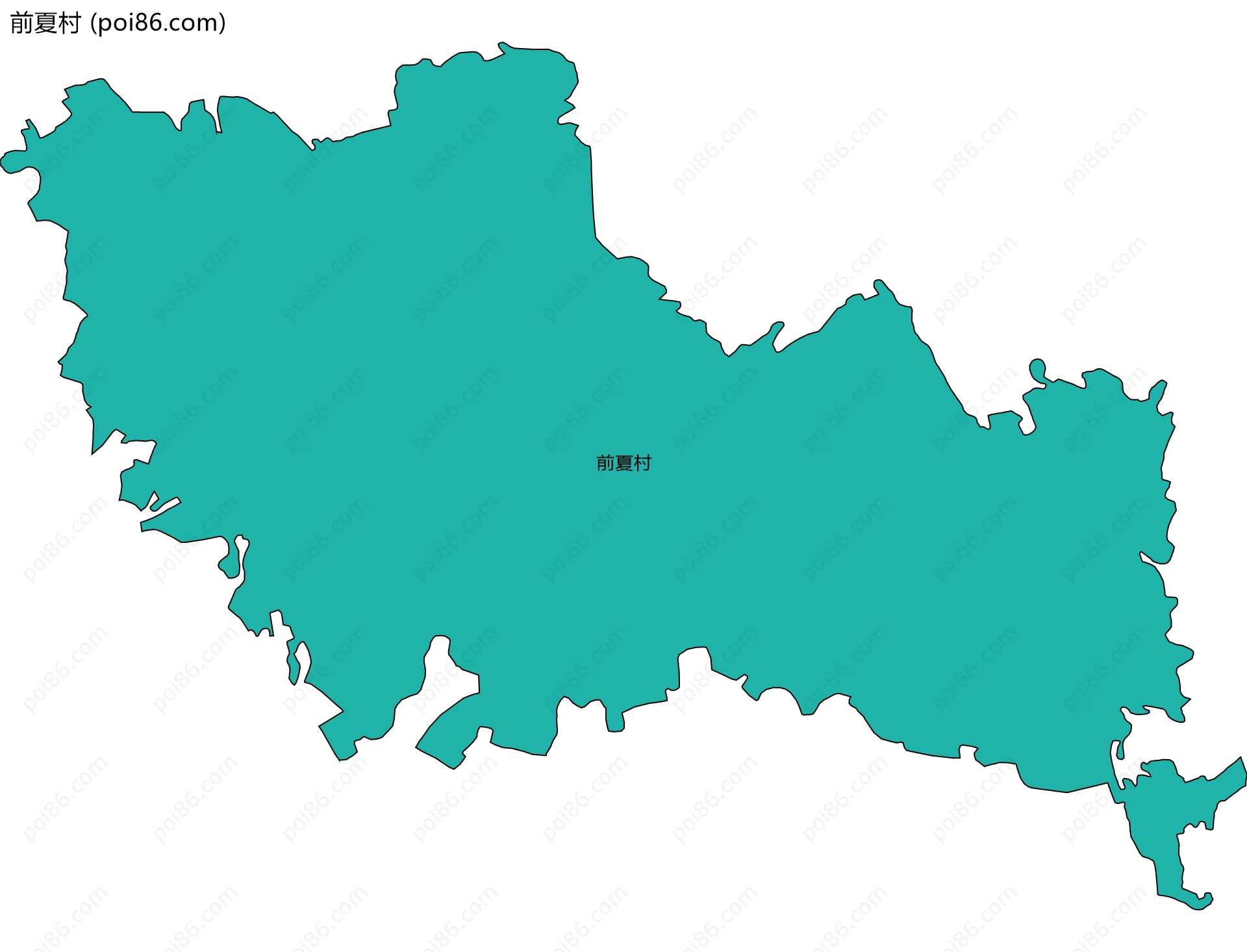 前夏村边界地图