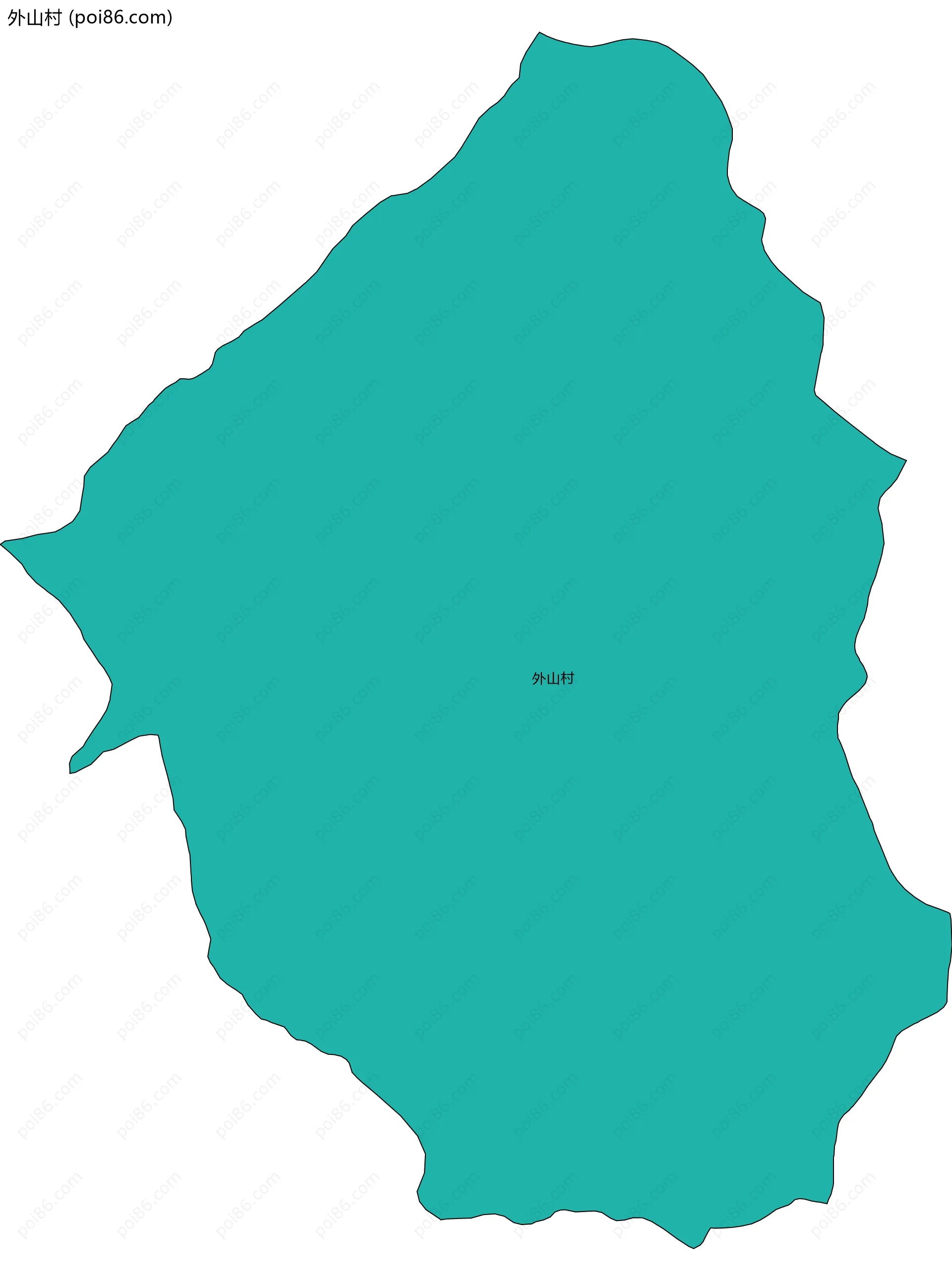 外山村边界地图