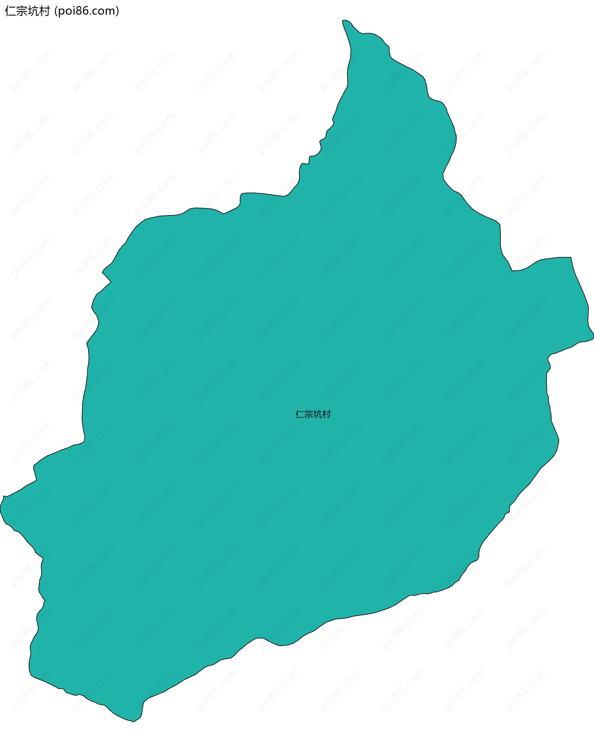 仁宗坑村边界地图