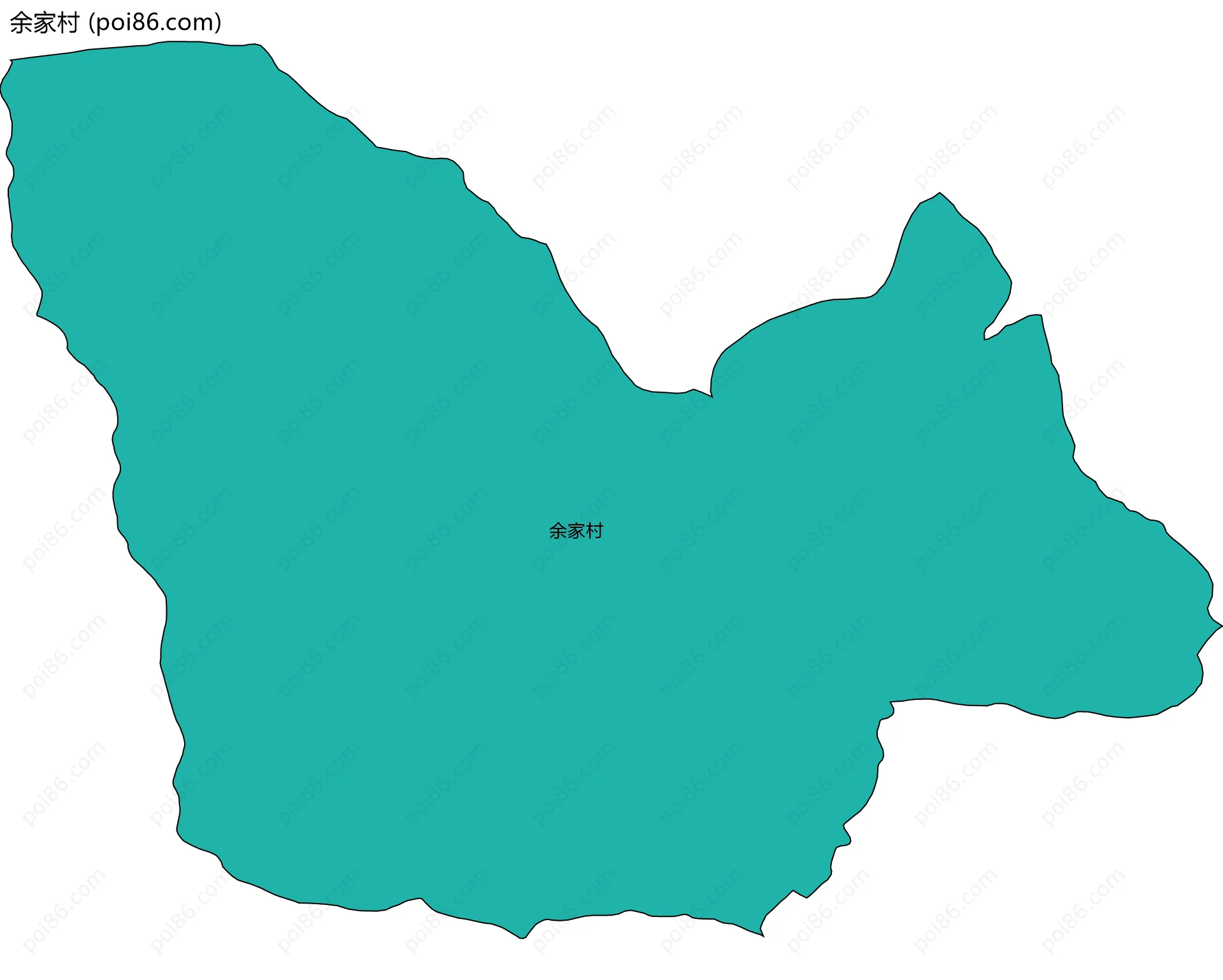 余家村边界地图