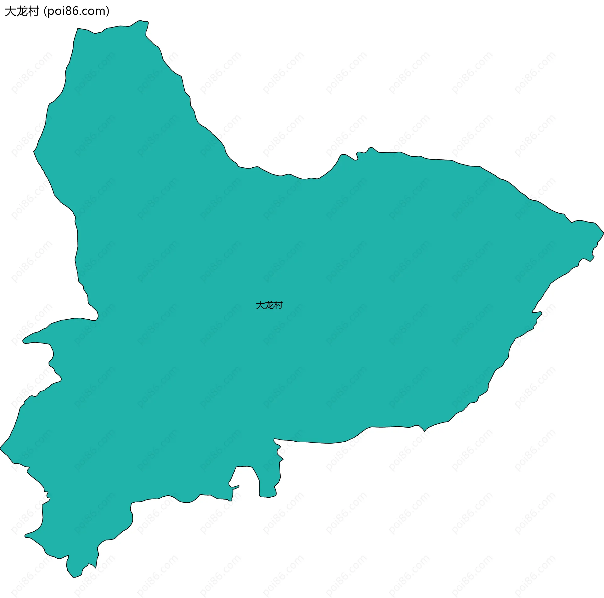 大龙村边界地图
