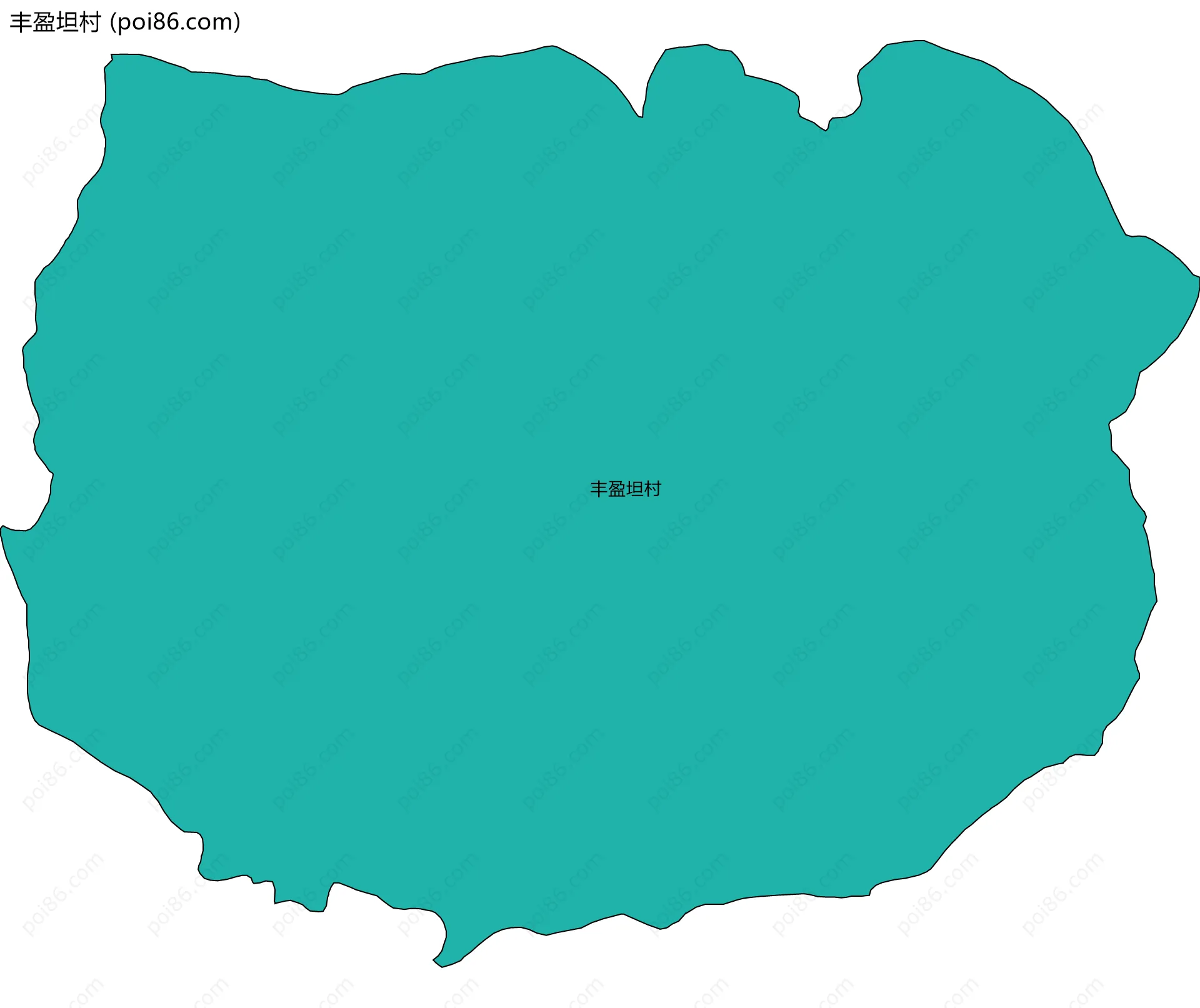丰盈坦村边界地图