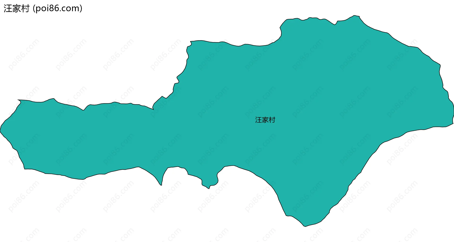 汪家村边界地图