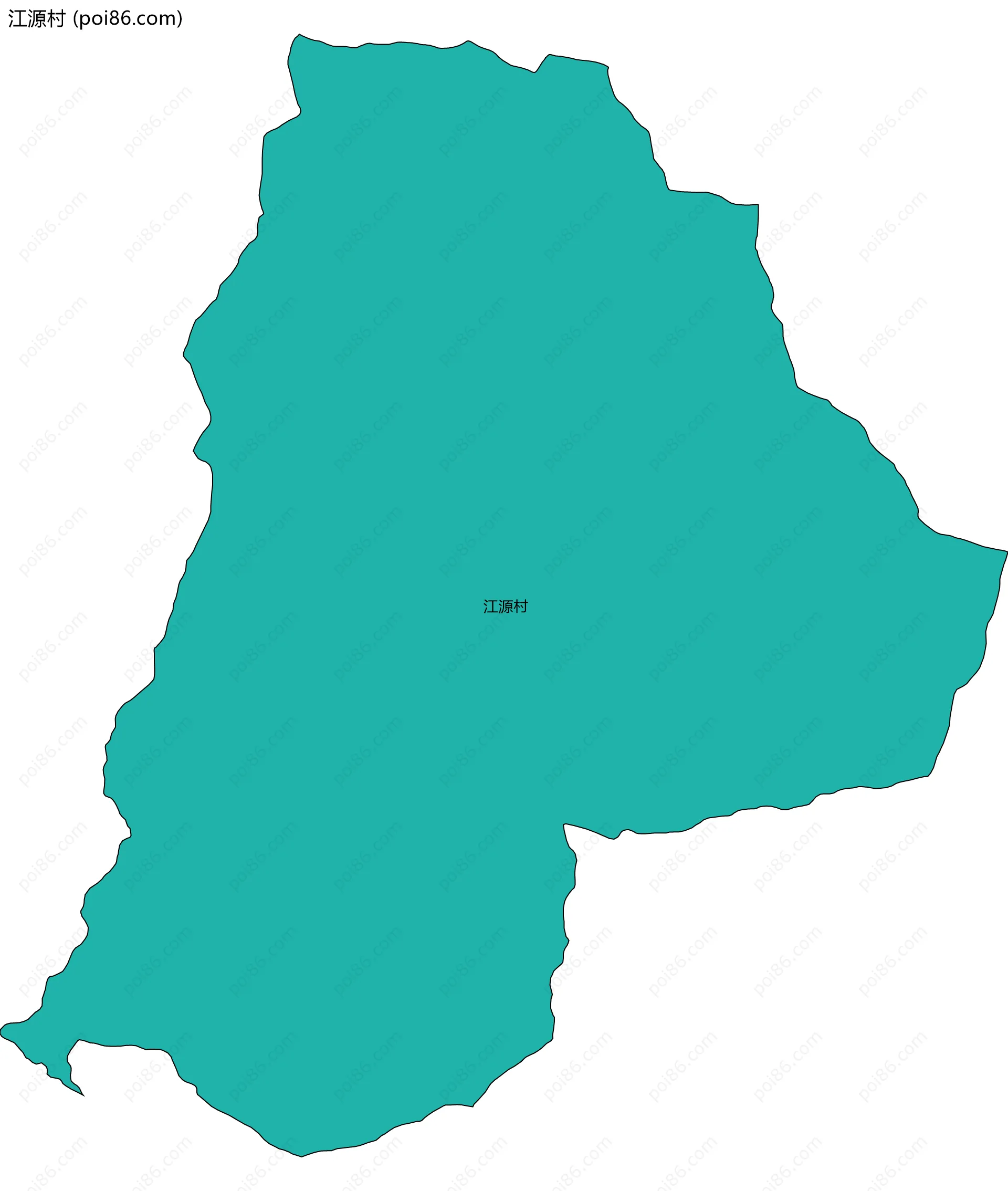 江源村边界地图