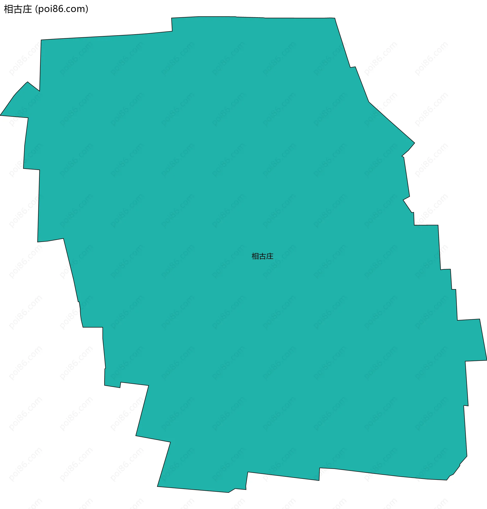 相古庄边界地图