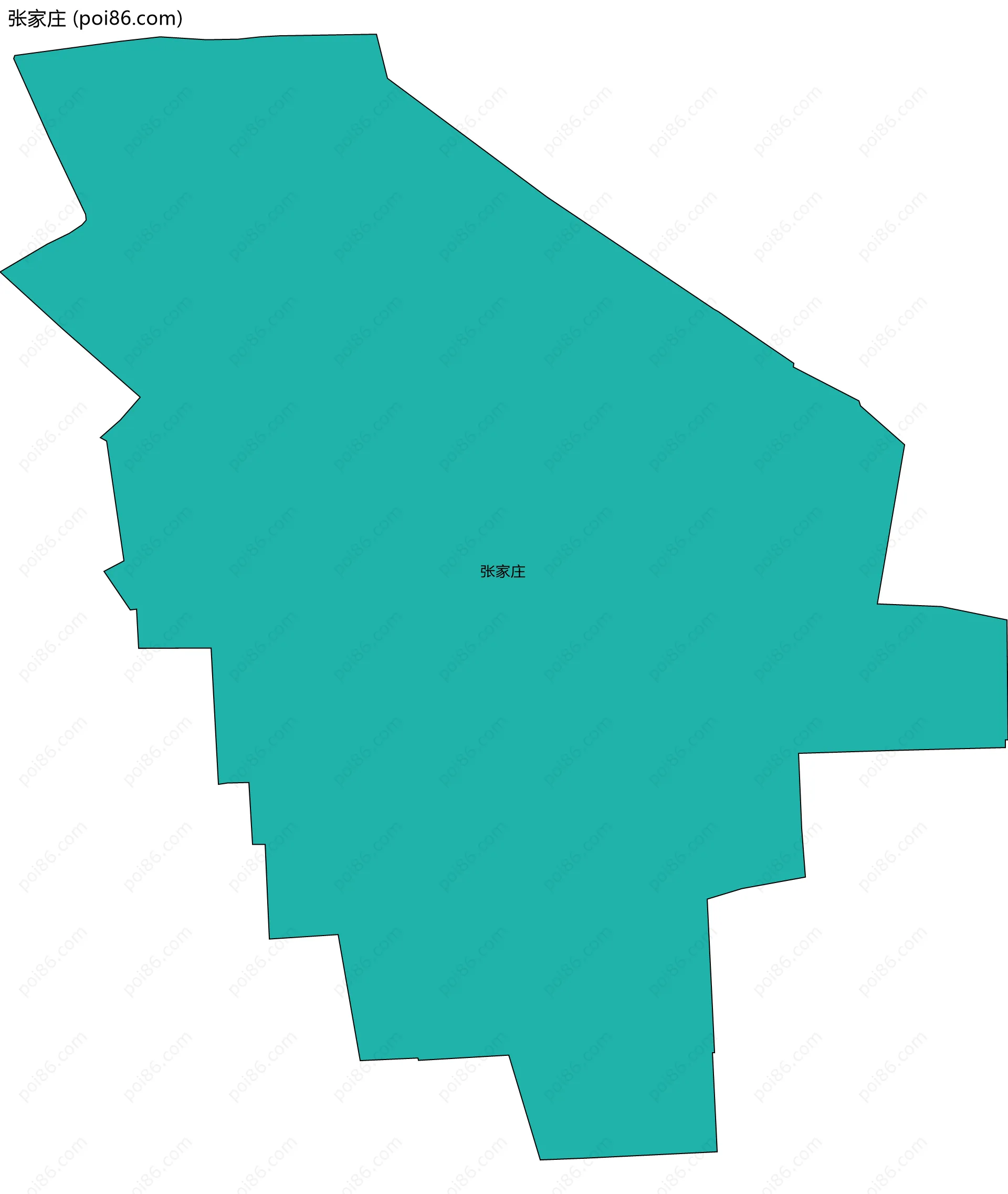 张家庄边界地图