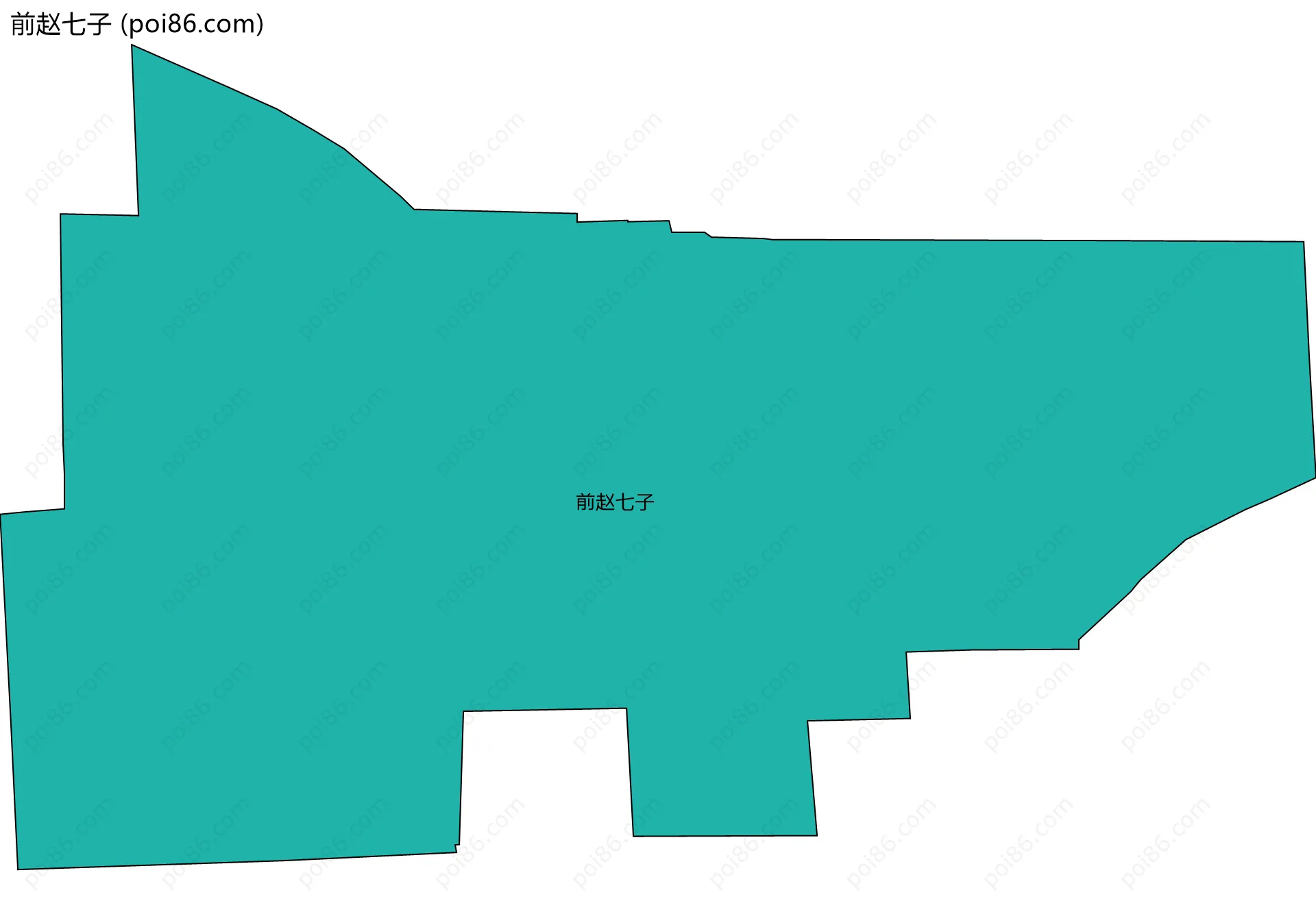 前赵七子边界地图