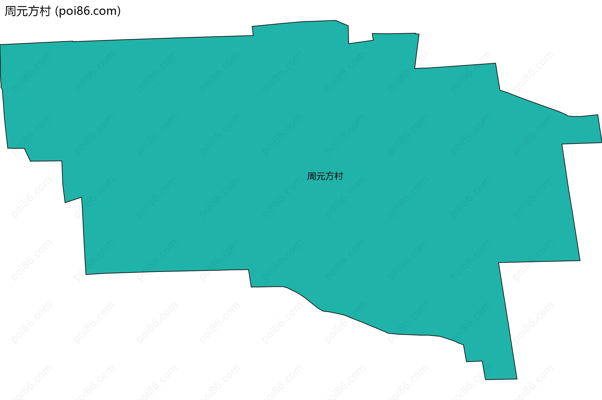 周元方村边界地图