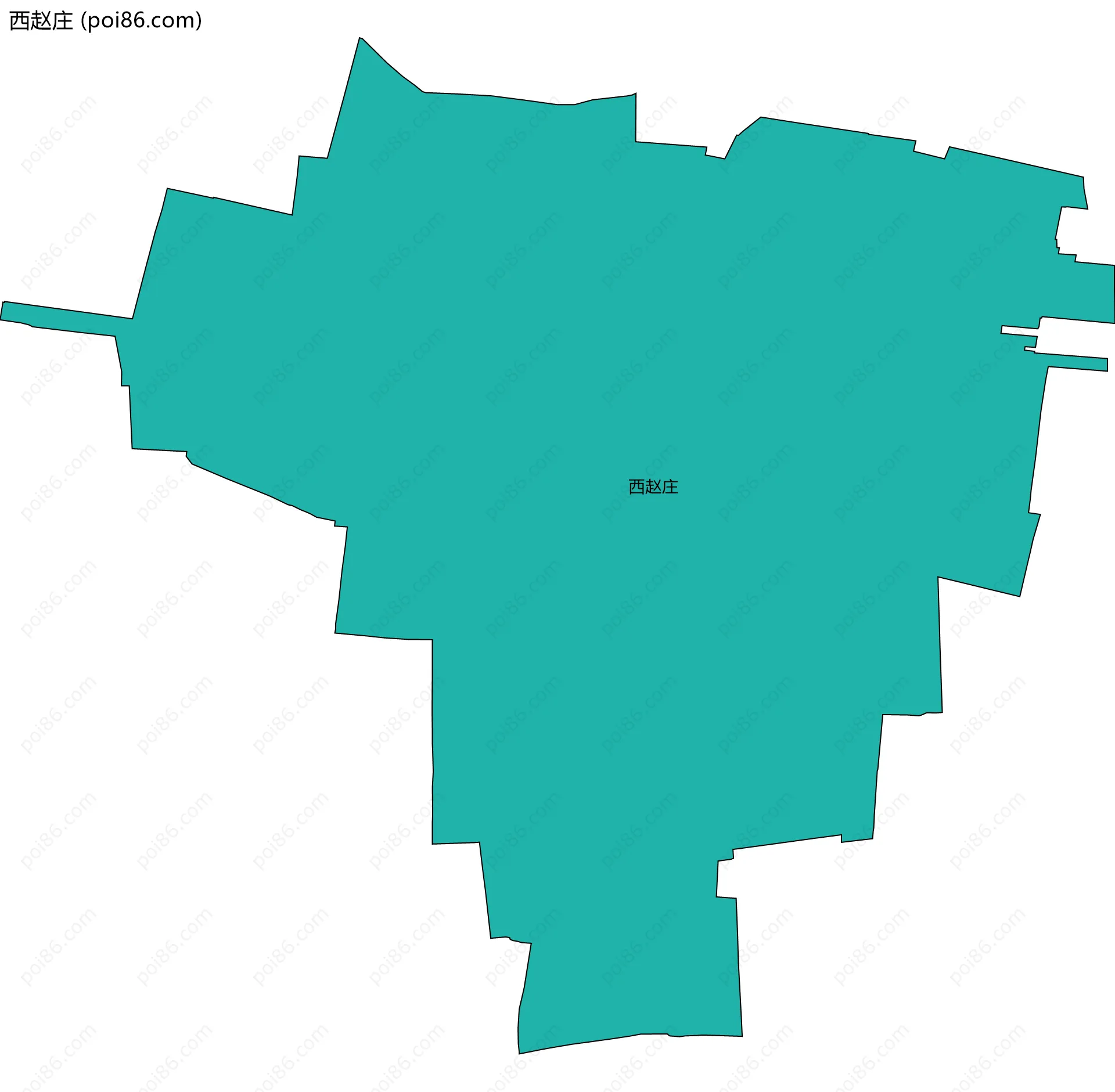西赵庄边界地图