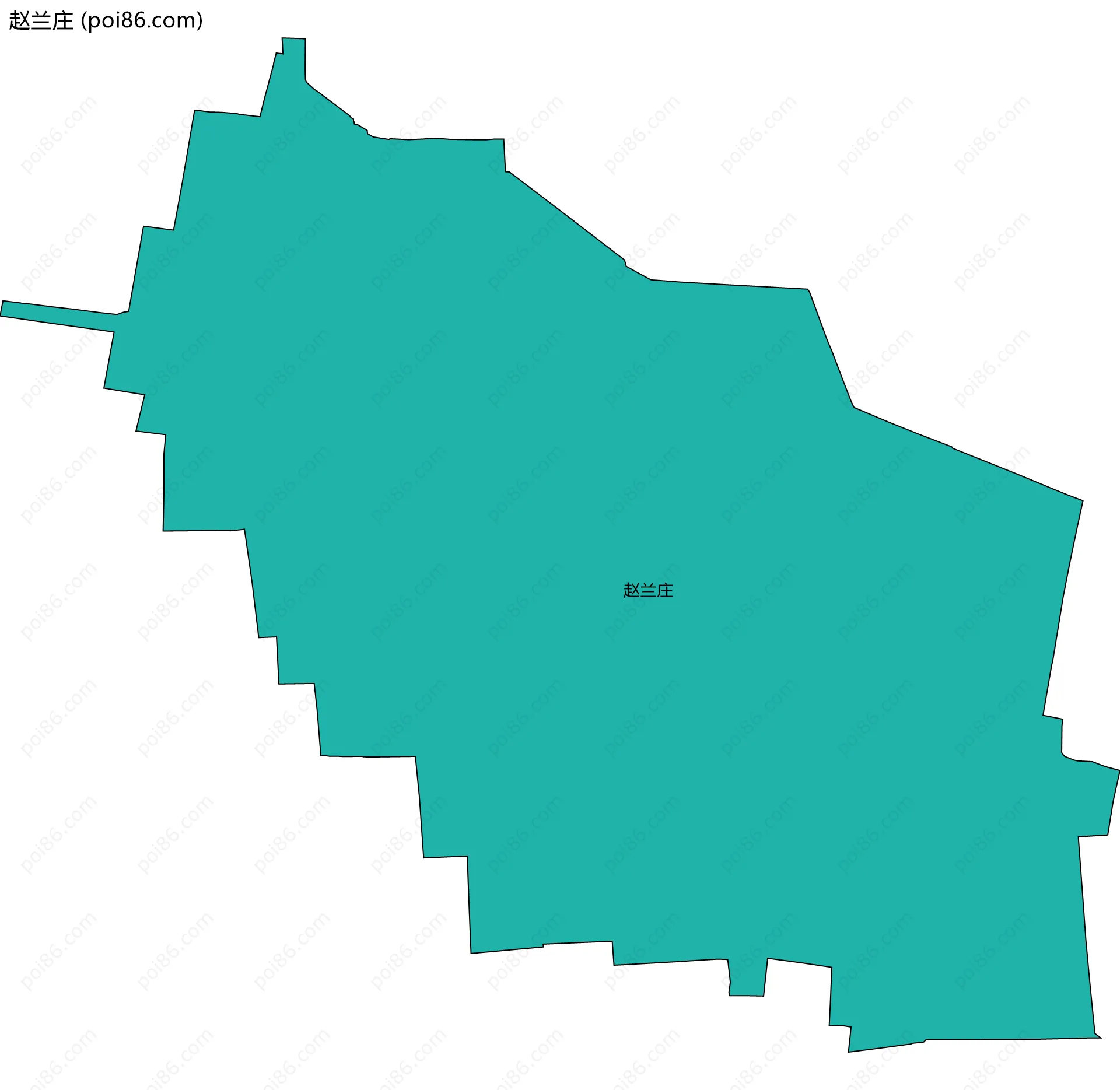 赵兰庄边界地图