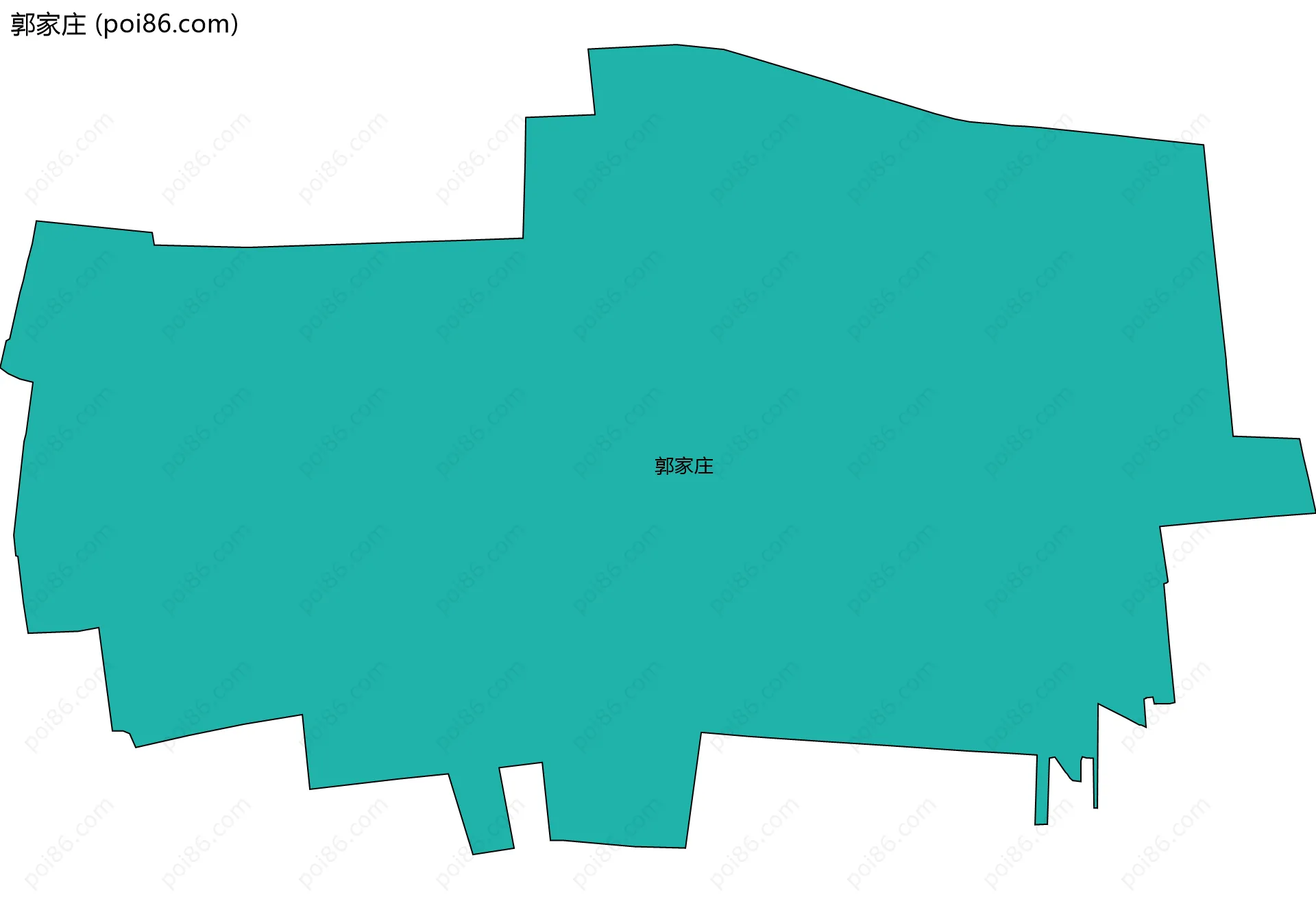郭家庄边界地图