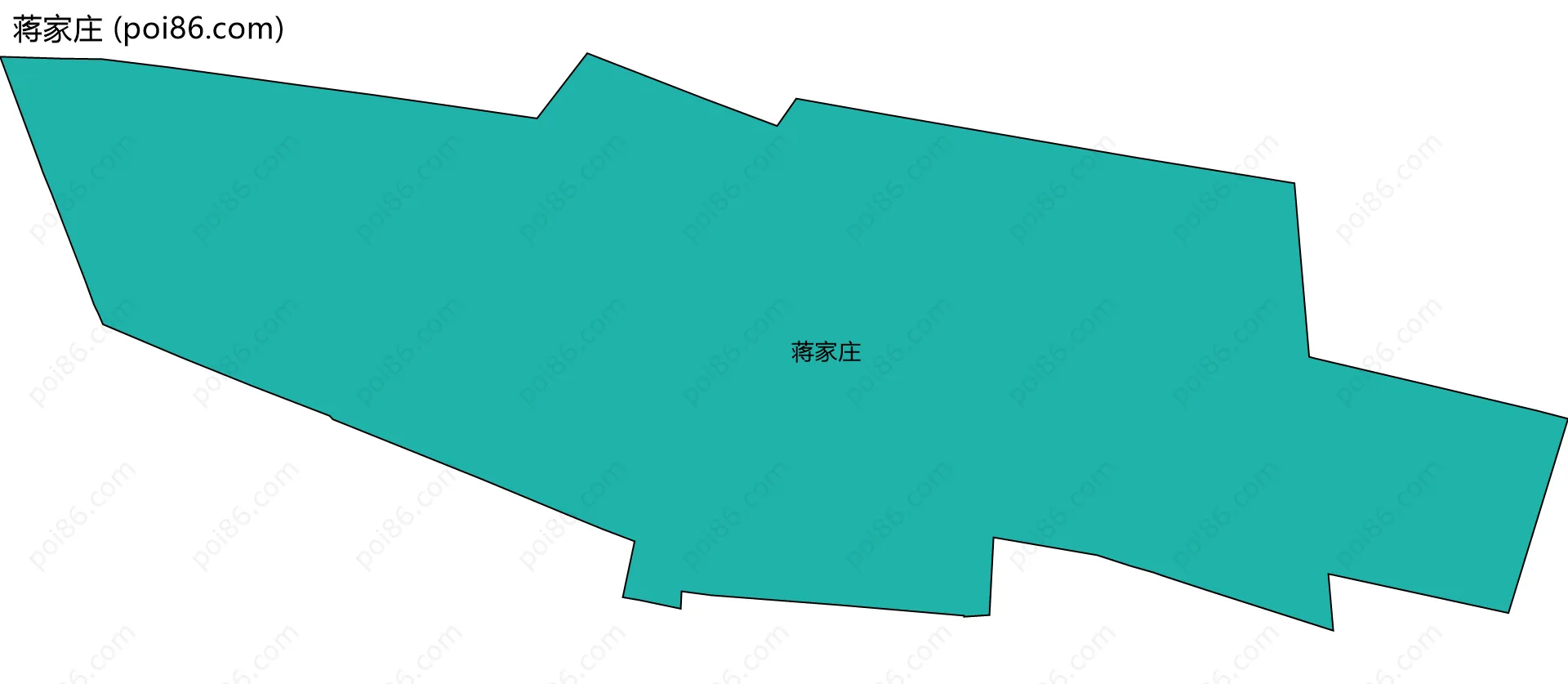 蒋家庄边界地图