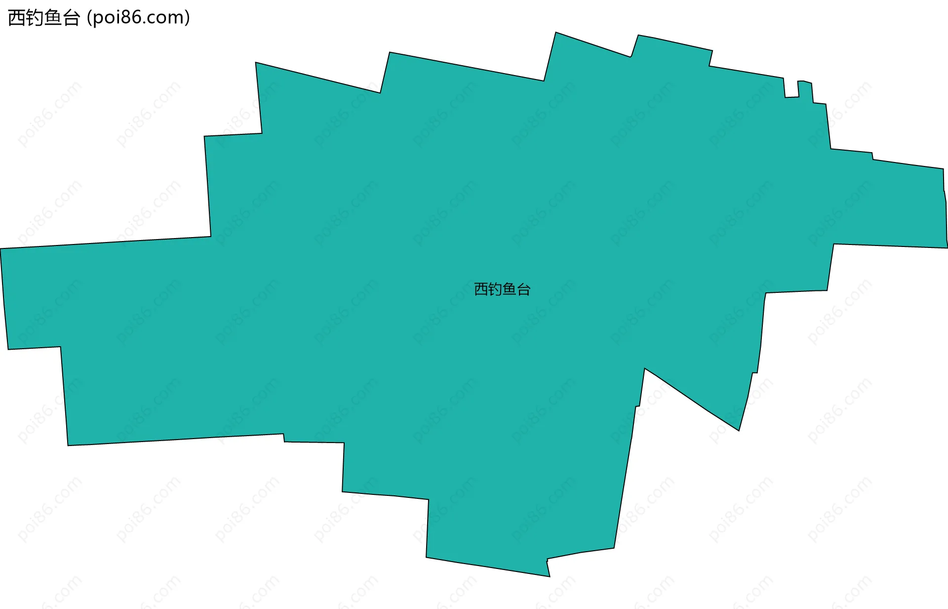 西钓鱼台边界地图