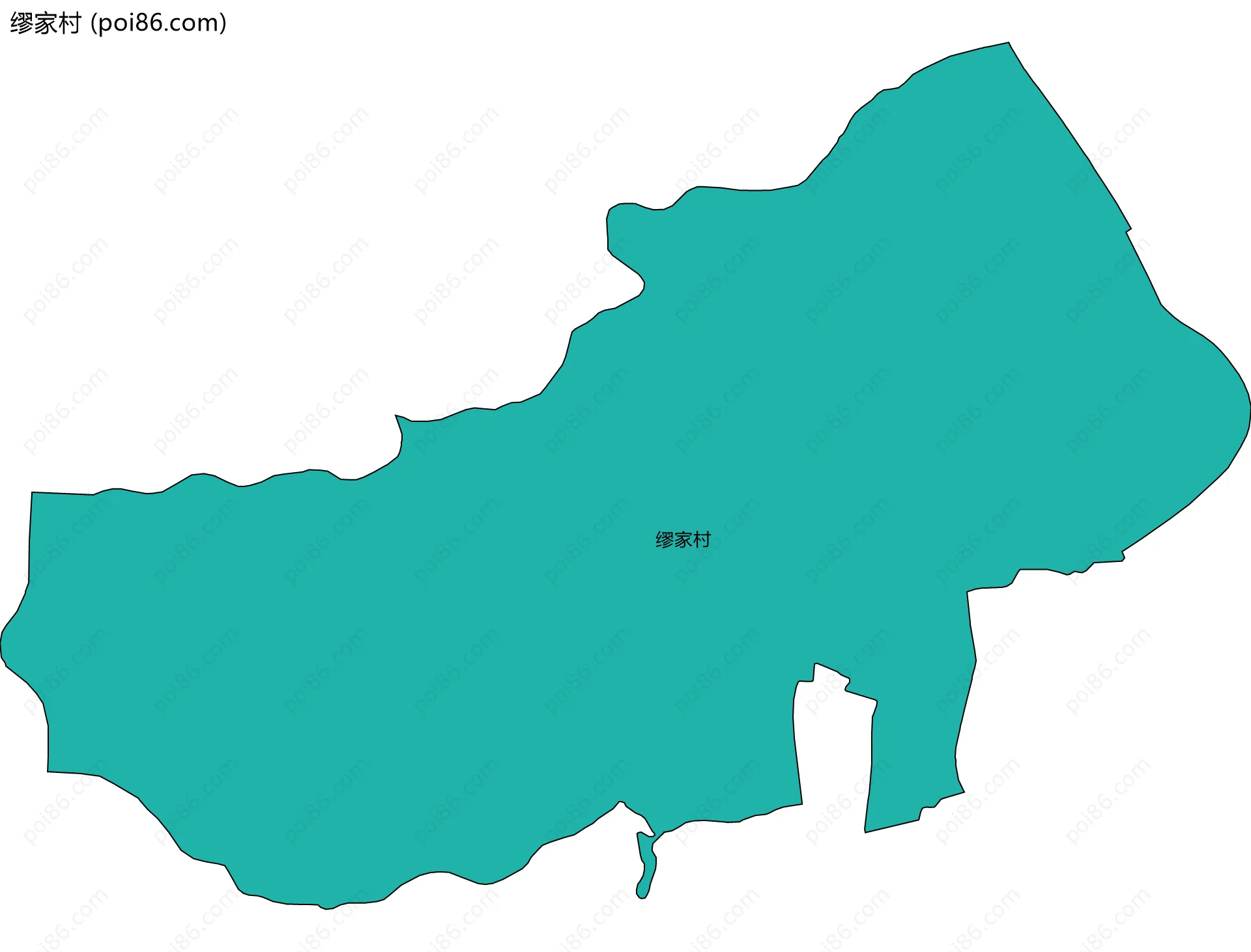 缪家村边界地图