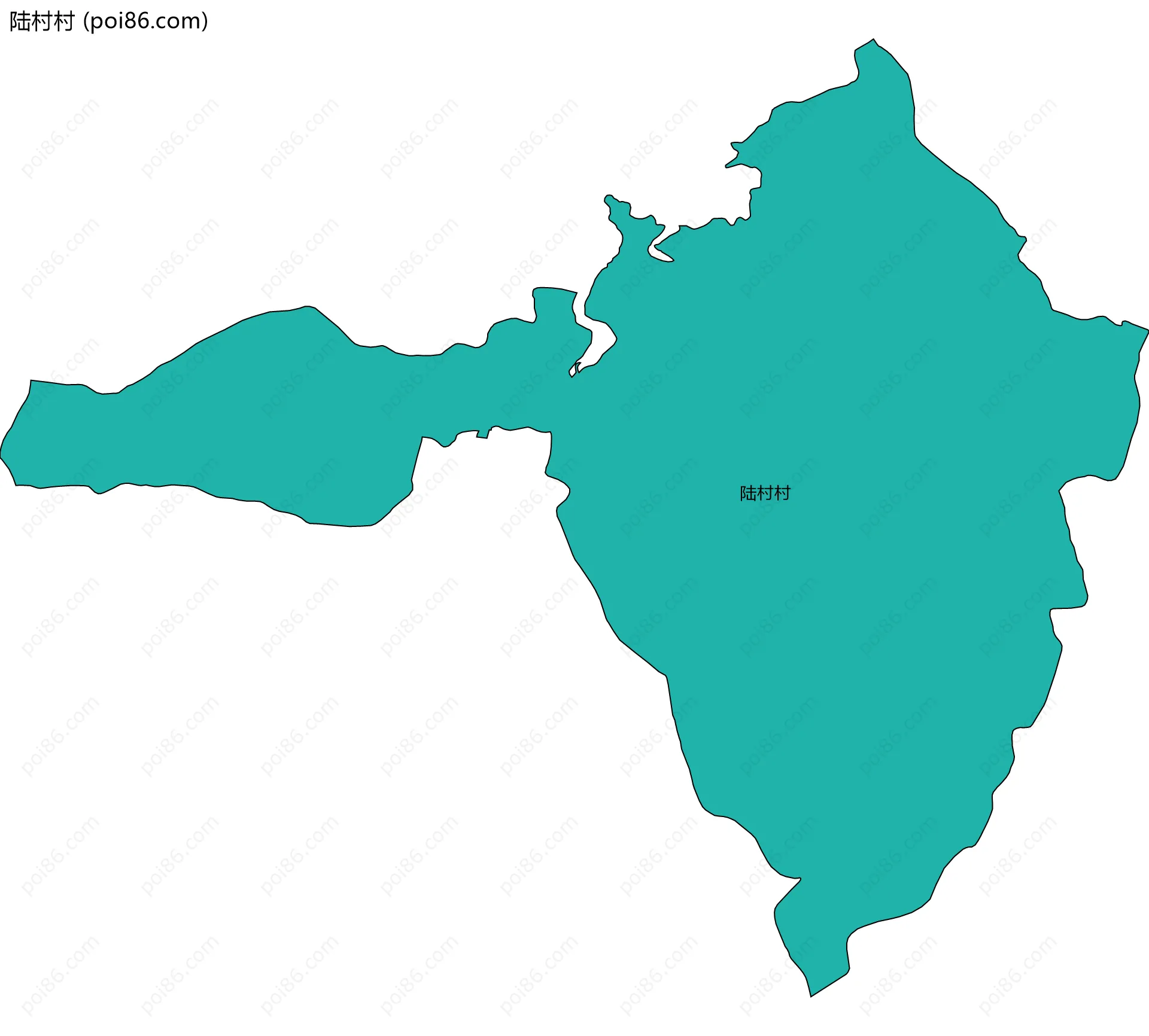 陆村村边界地图