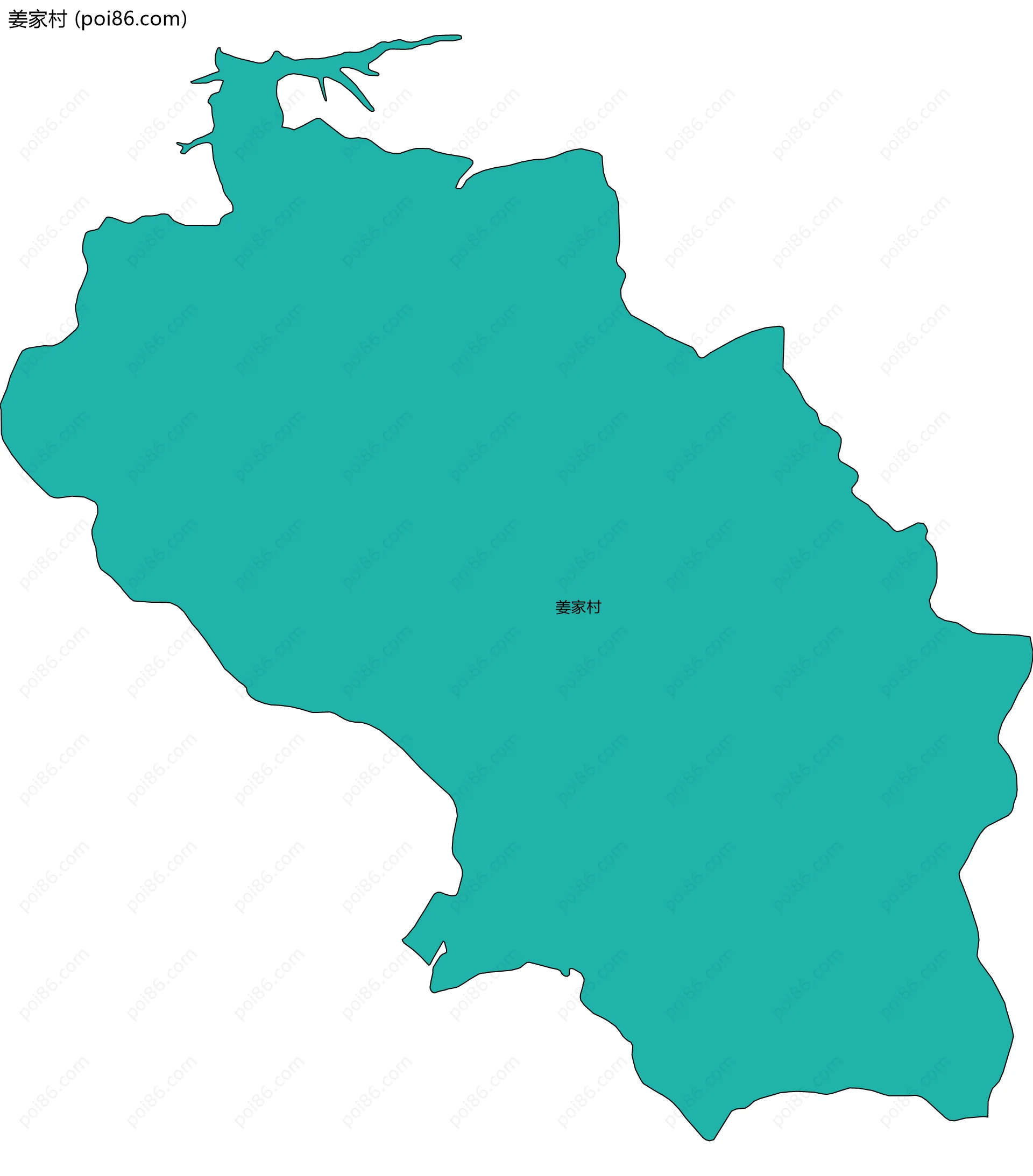 姜家村边界地图