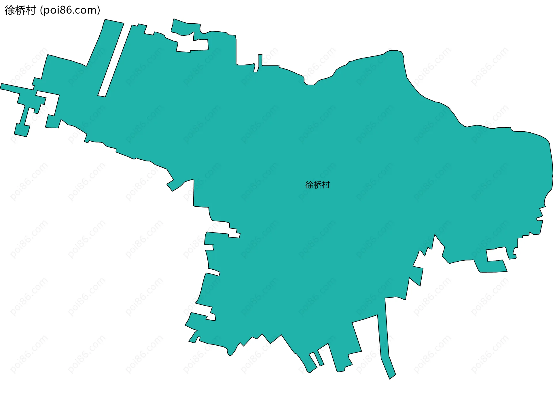 徐桥村边界地图