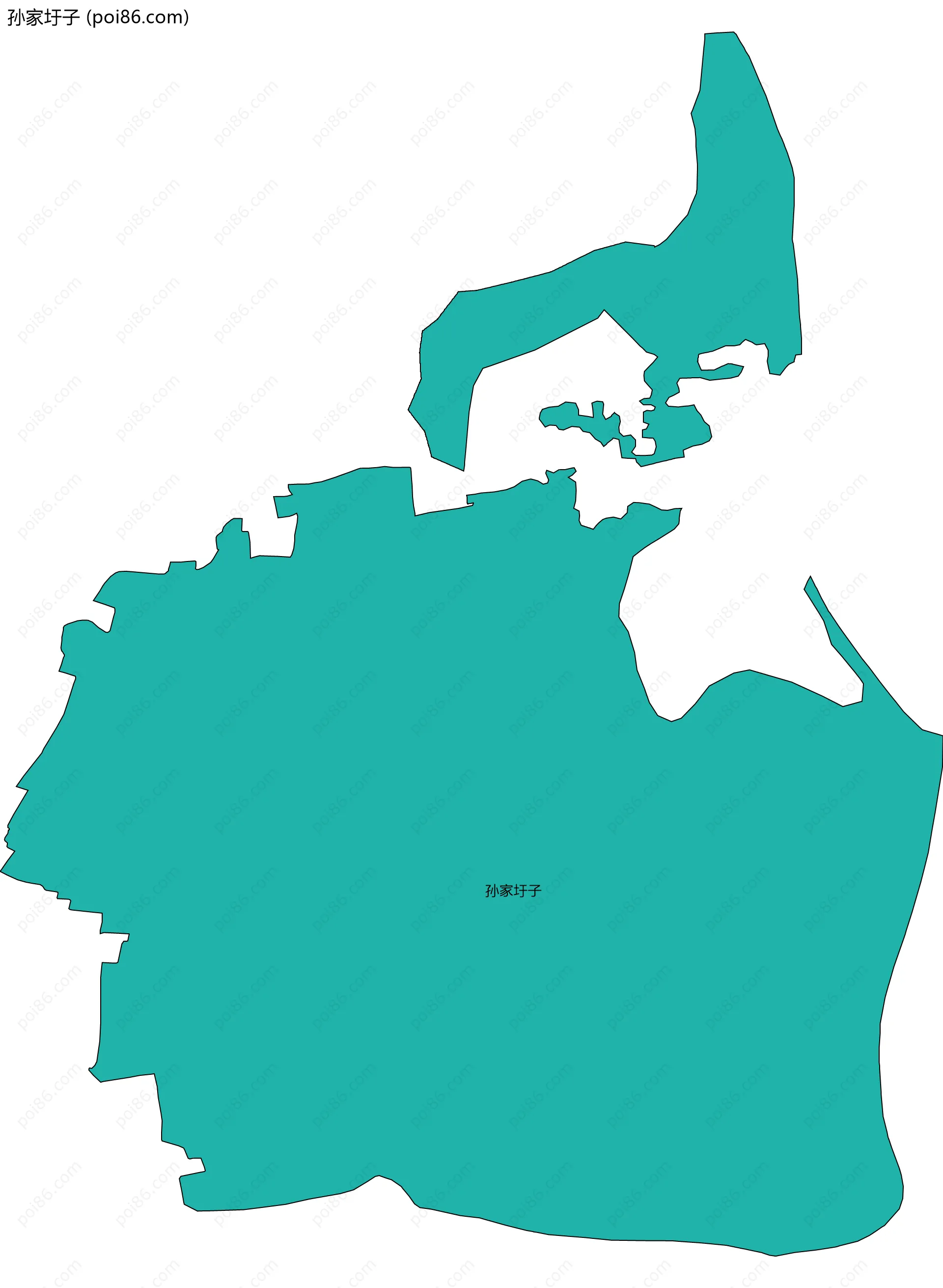 孙家圩子边界地图