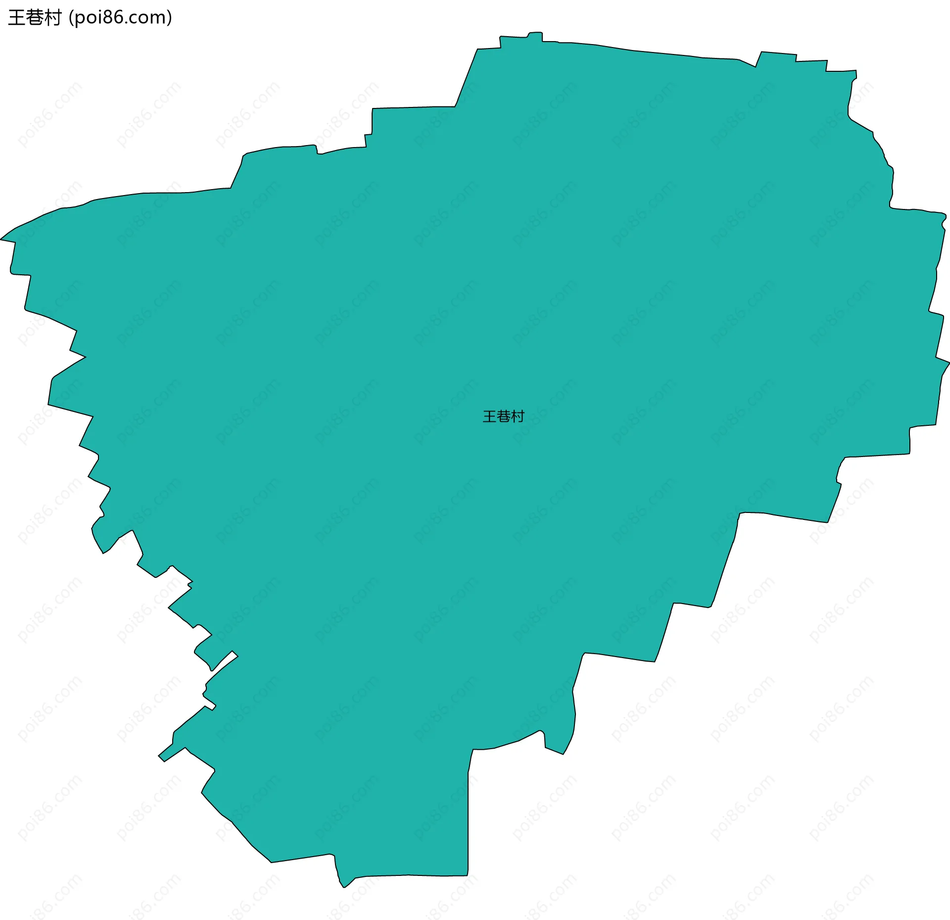 王巷村边界地图
