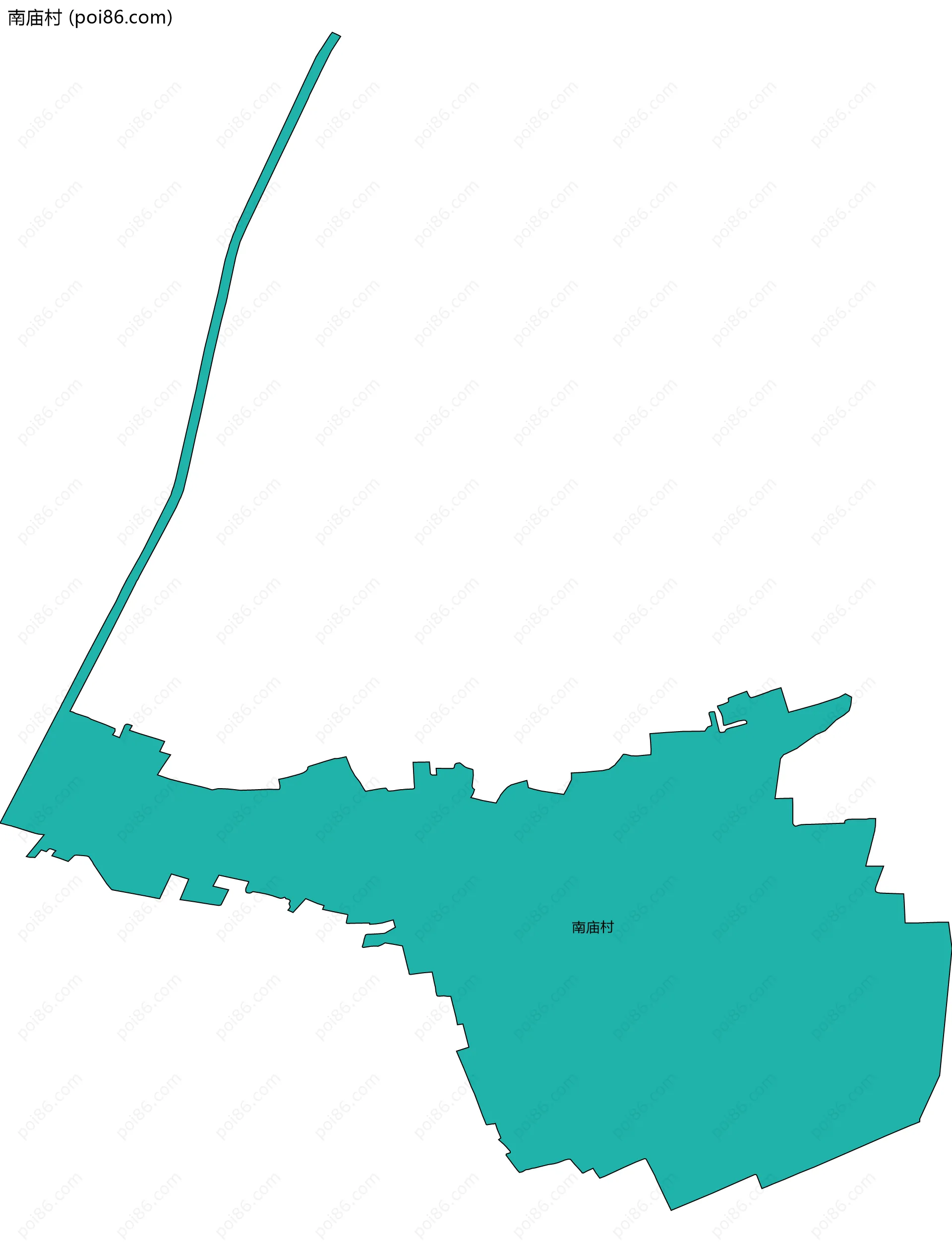 南庙村边界地图