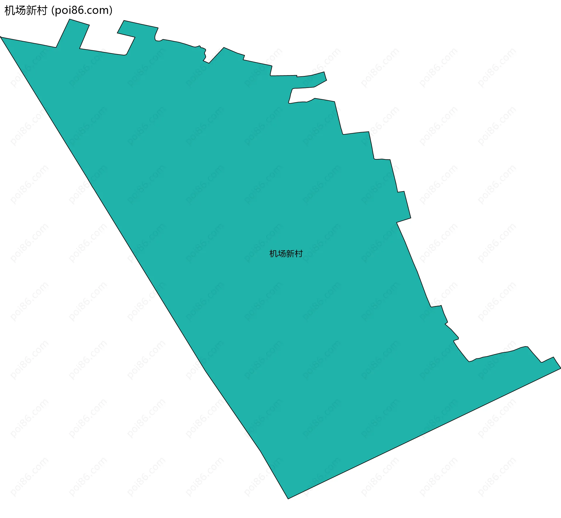 机场新村边界地图