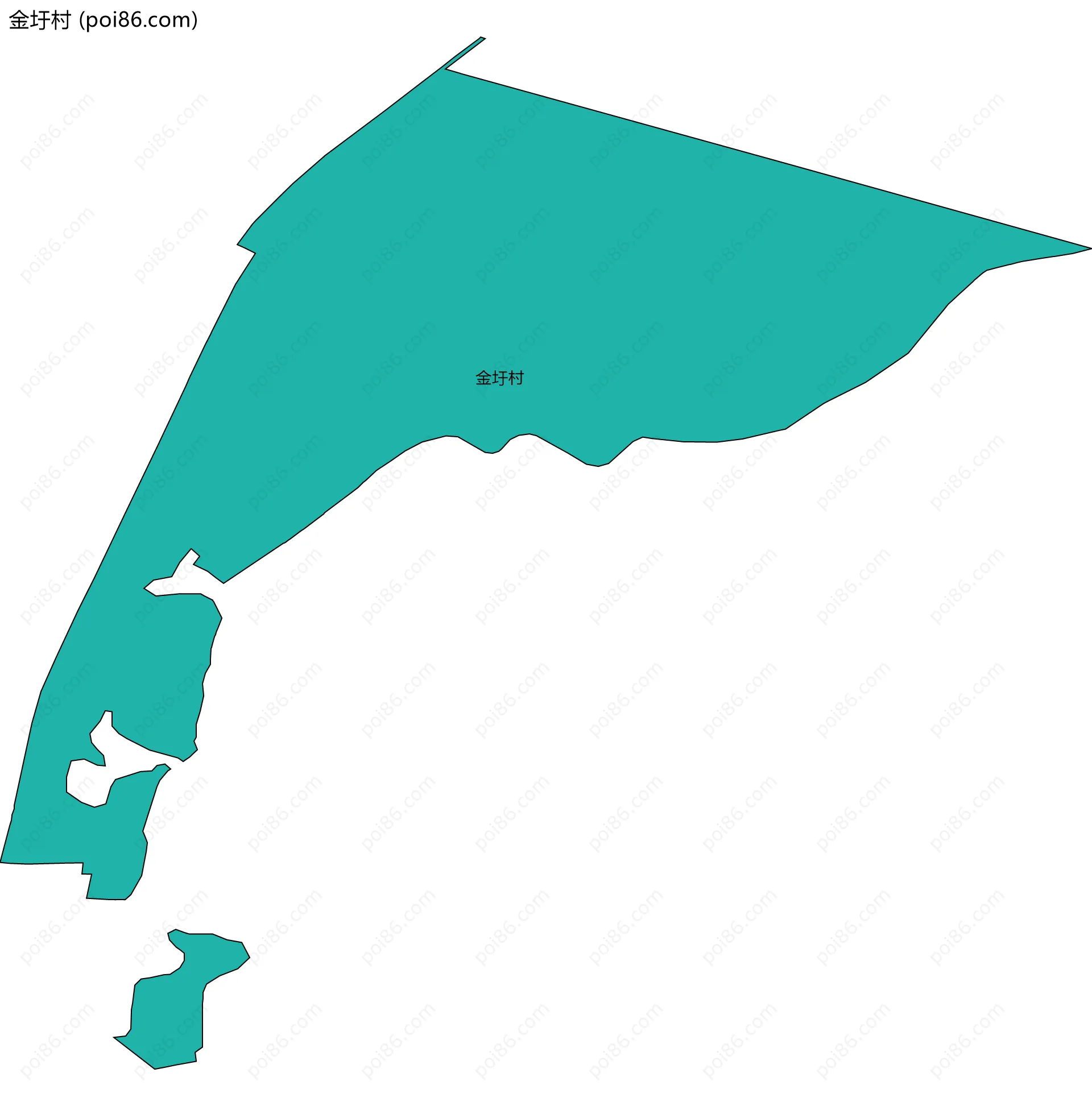 金圩村边界地图