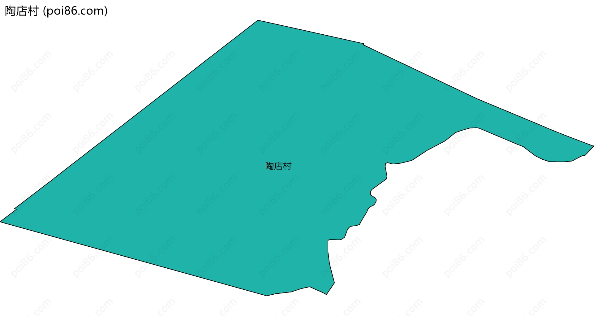 陶店村边界地图