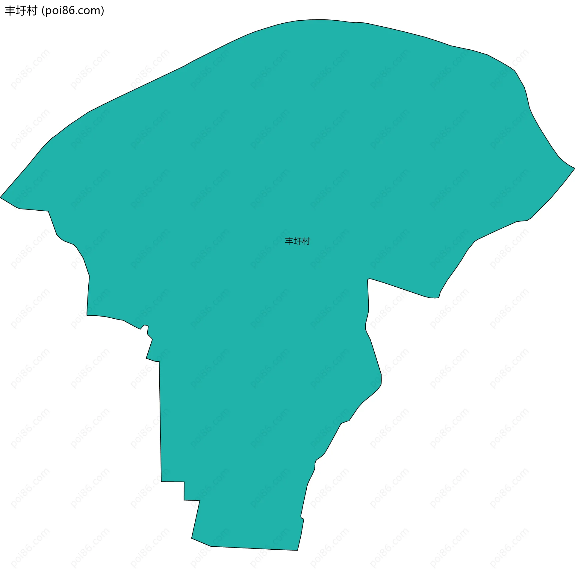 丰圩村边界地图